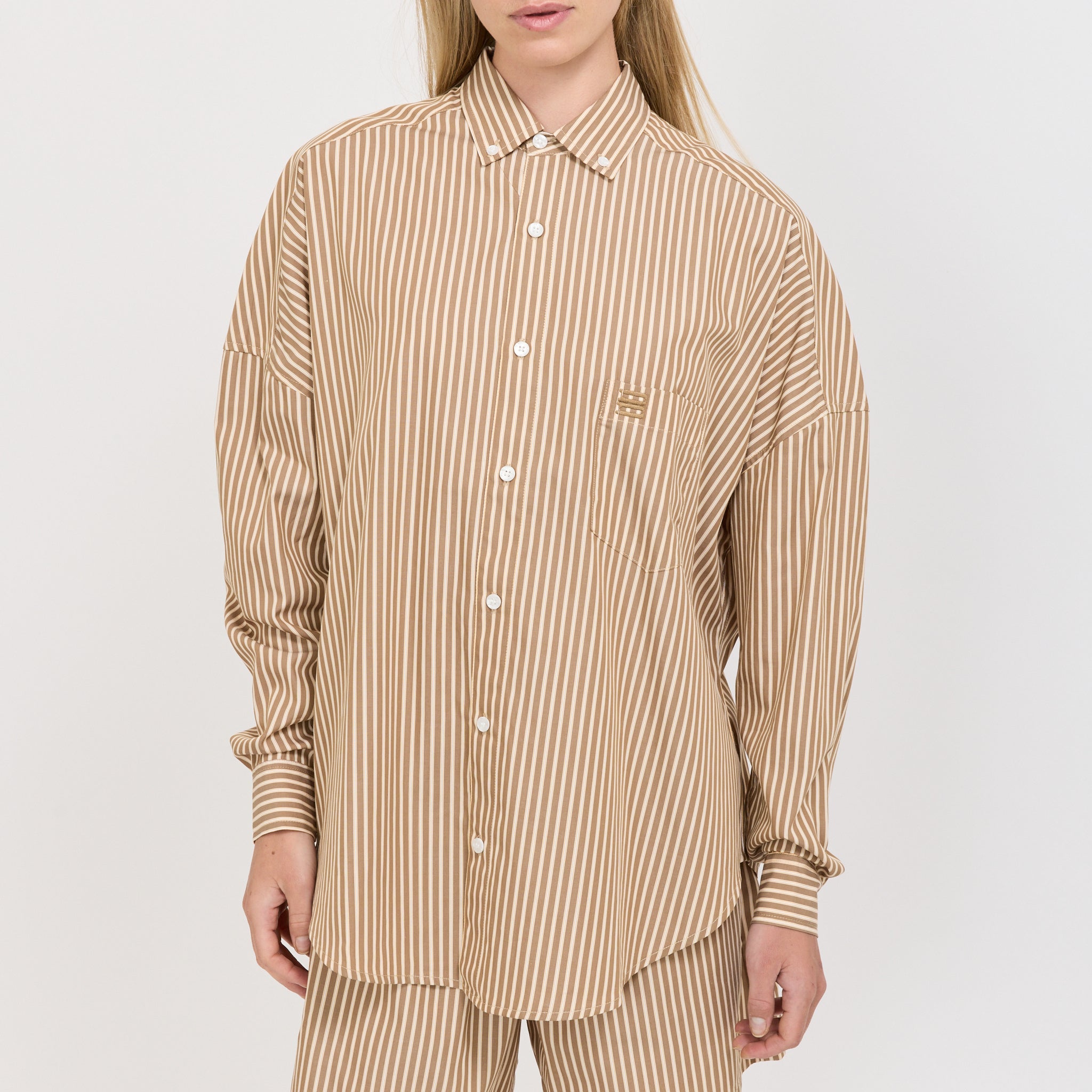Blanca | Nate Shirt Brown | Maplestore