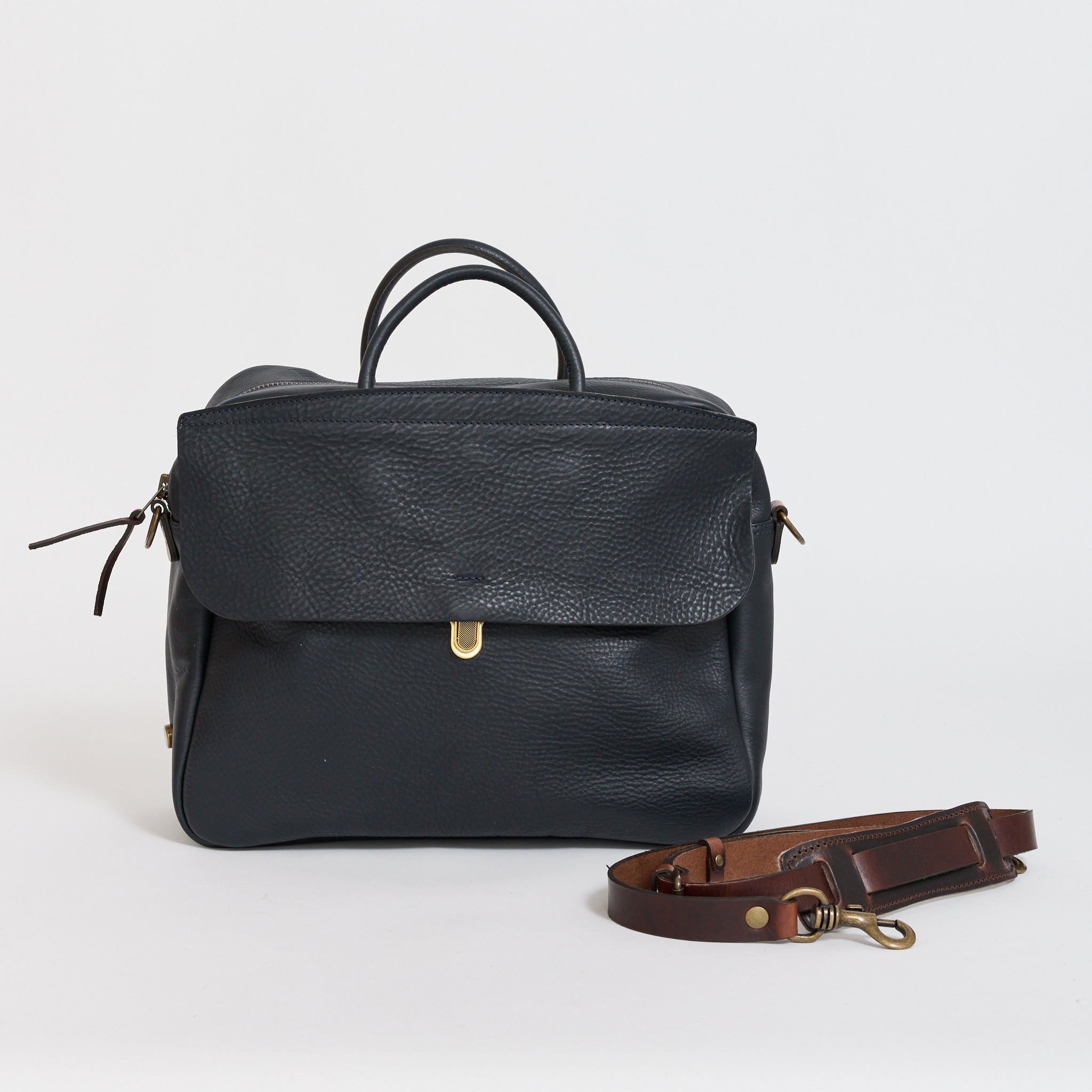 Zeppo Solo Business Bag Navy Blue