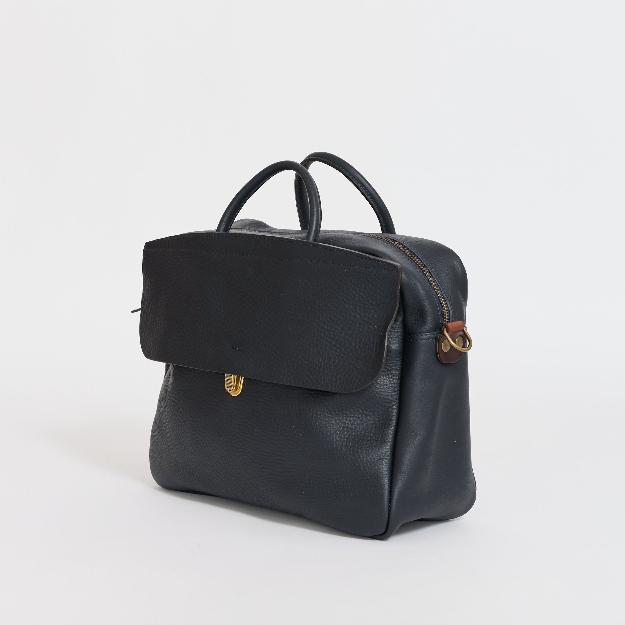 bleu de chauffe zeppo ブルードゥショウフ ビジネスバッグ Bleu de Chauffe Zeppo Solo Business Bag Navy Blue | Maplestore