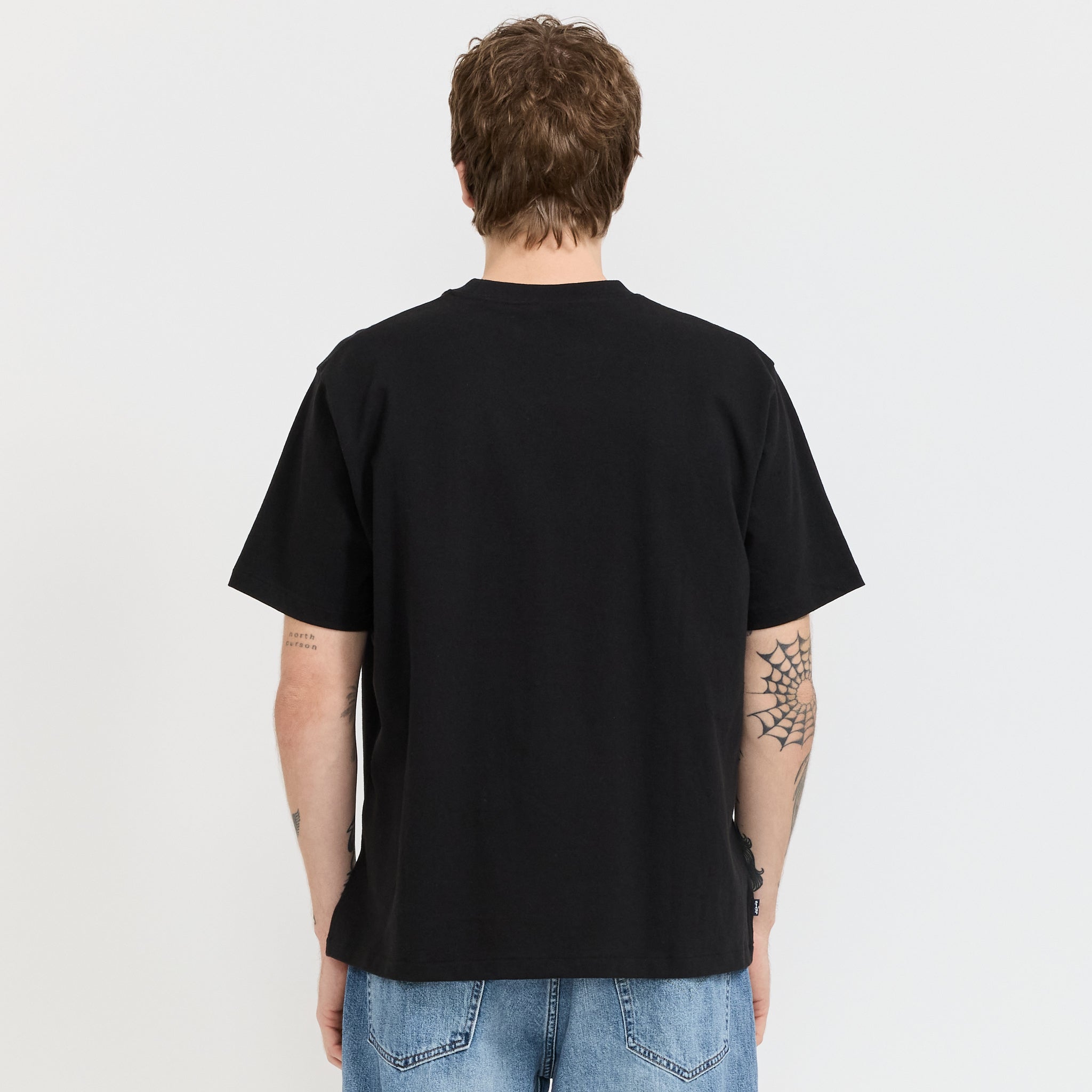 Blue Tab Relaxed Tee Jet Black