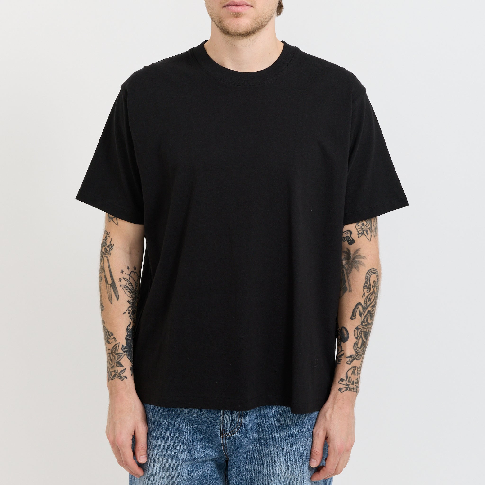 Blue Tab Relaxed Tee Jet Black