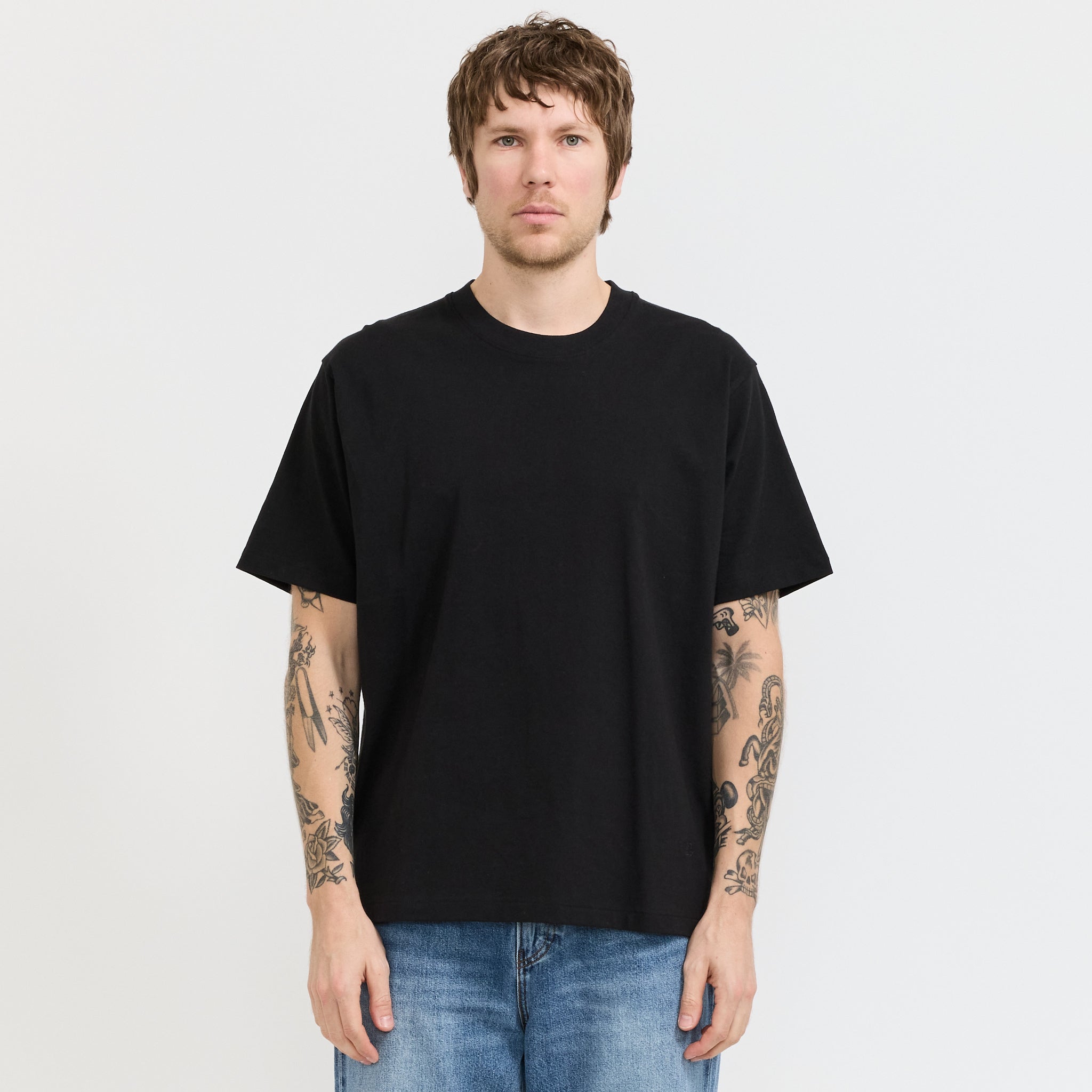 Blue Tab Relaxed Tee Jet Black