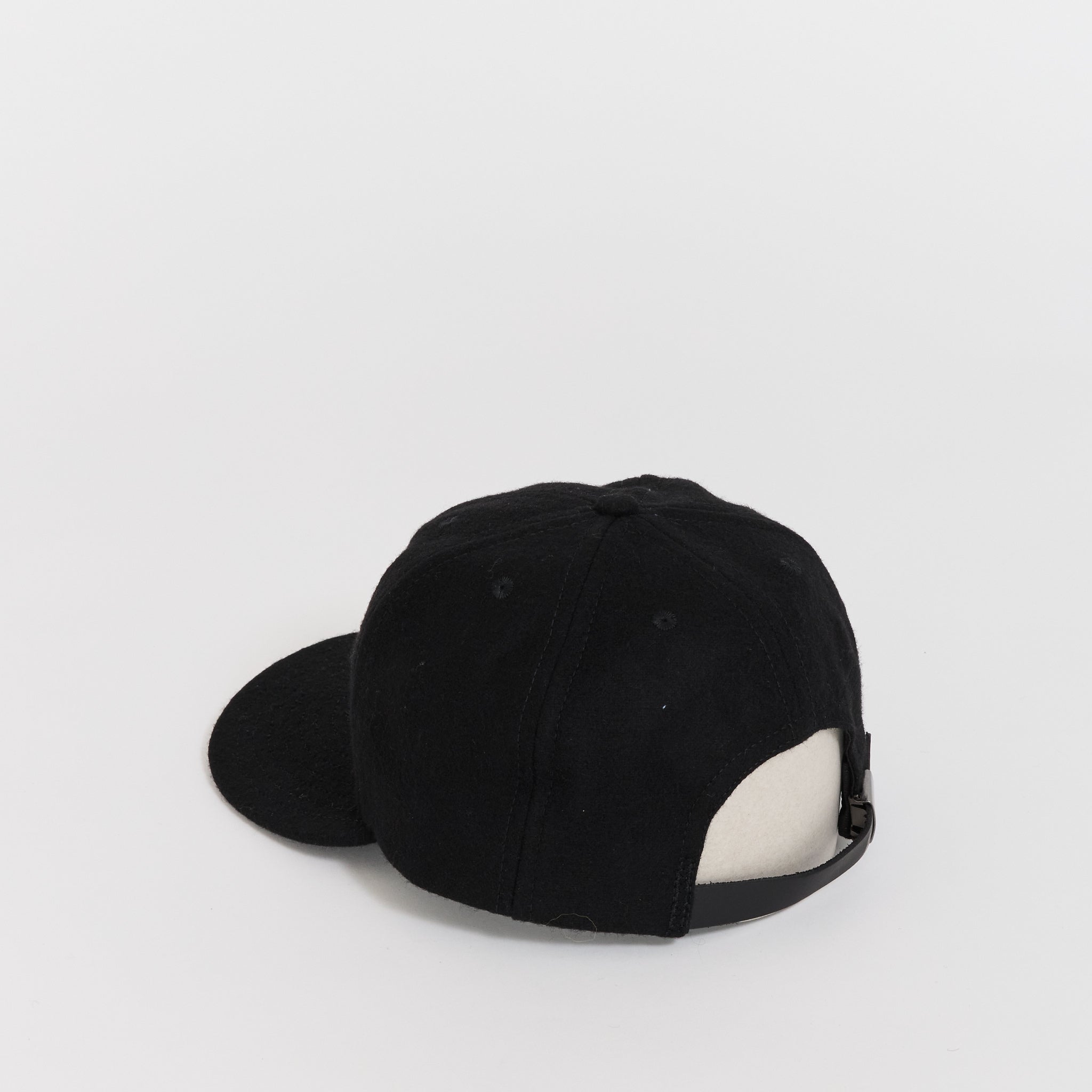 Flannel Logohead 6 Panel Hat Black