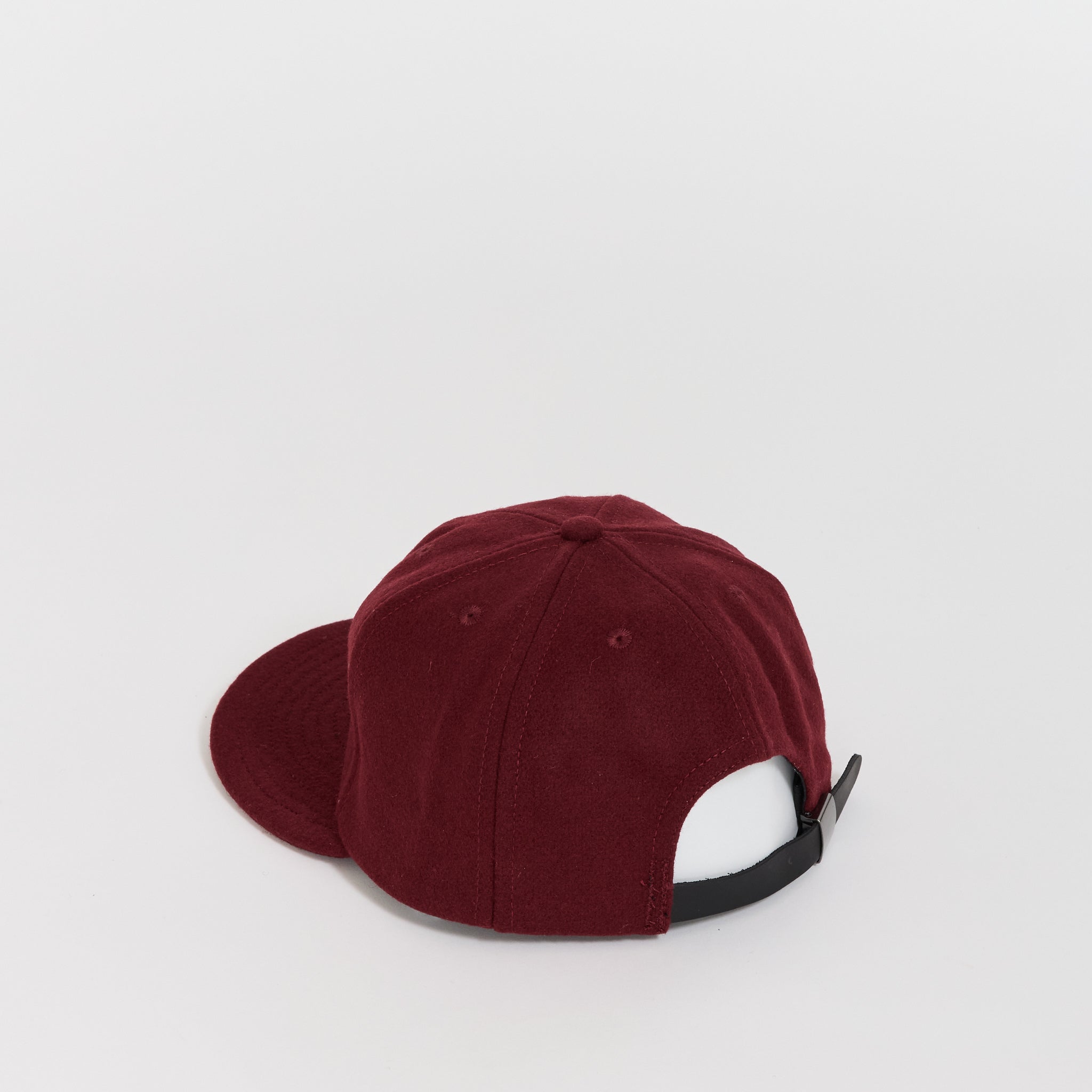 Flannel Logohead 6 Panel Hat Burgundy