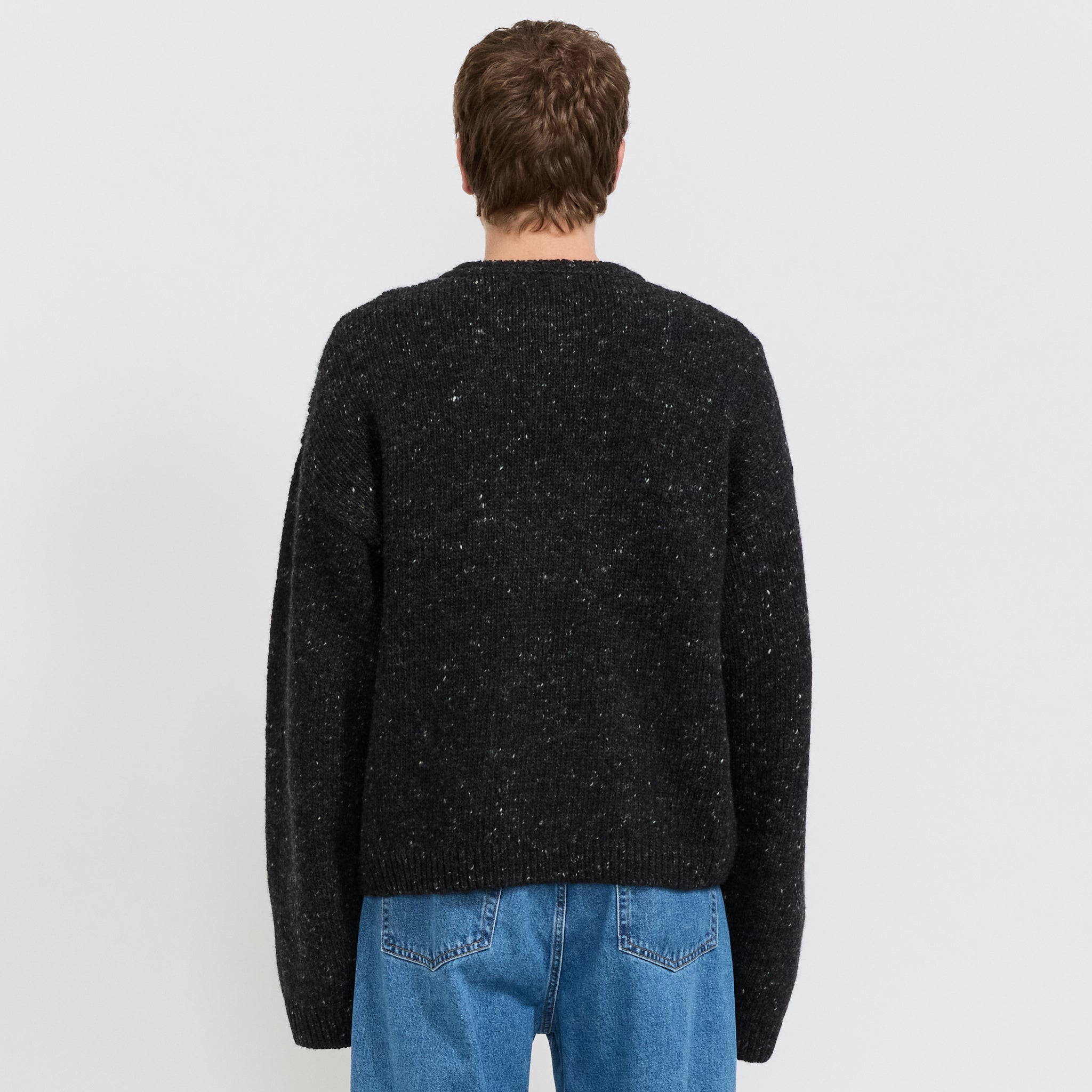 Logohead Alpaca Crewneck Sweater Charcoal