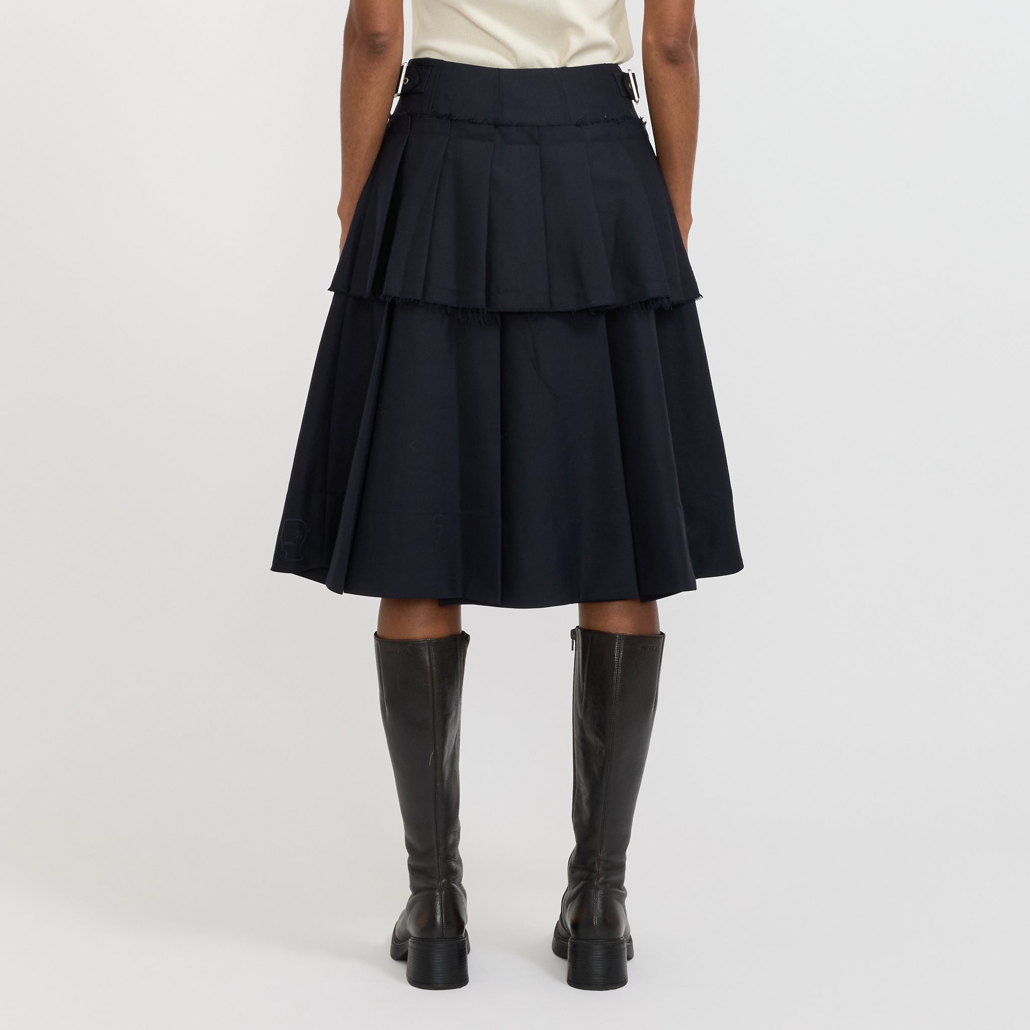 Brain Dead | Pleated Skirt Midnight Blue | Maplestore