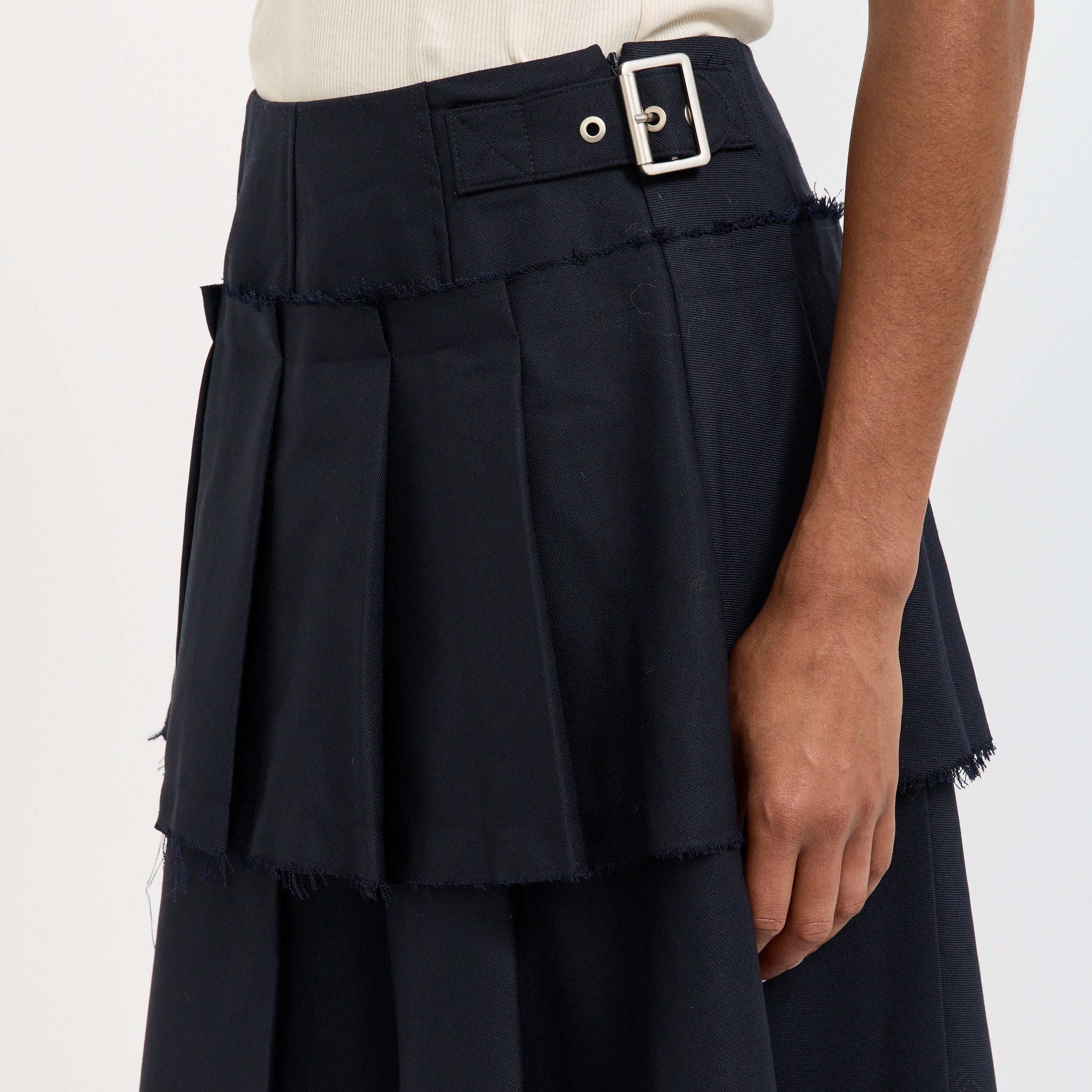 Brain Dead | Pleated Skirt Midnight Blue | Maplestore