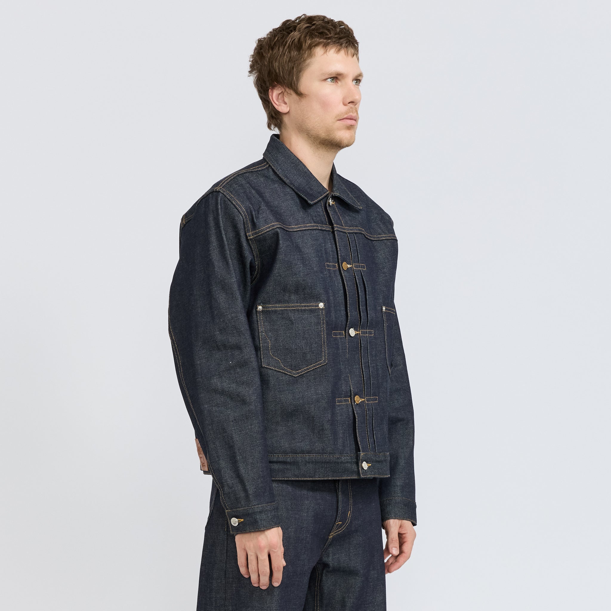Brain Dead | Brain Dead x A.P.C. Selvedge Trucker Jacket Indigo | Maplestore
