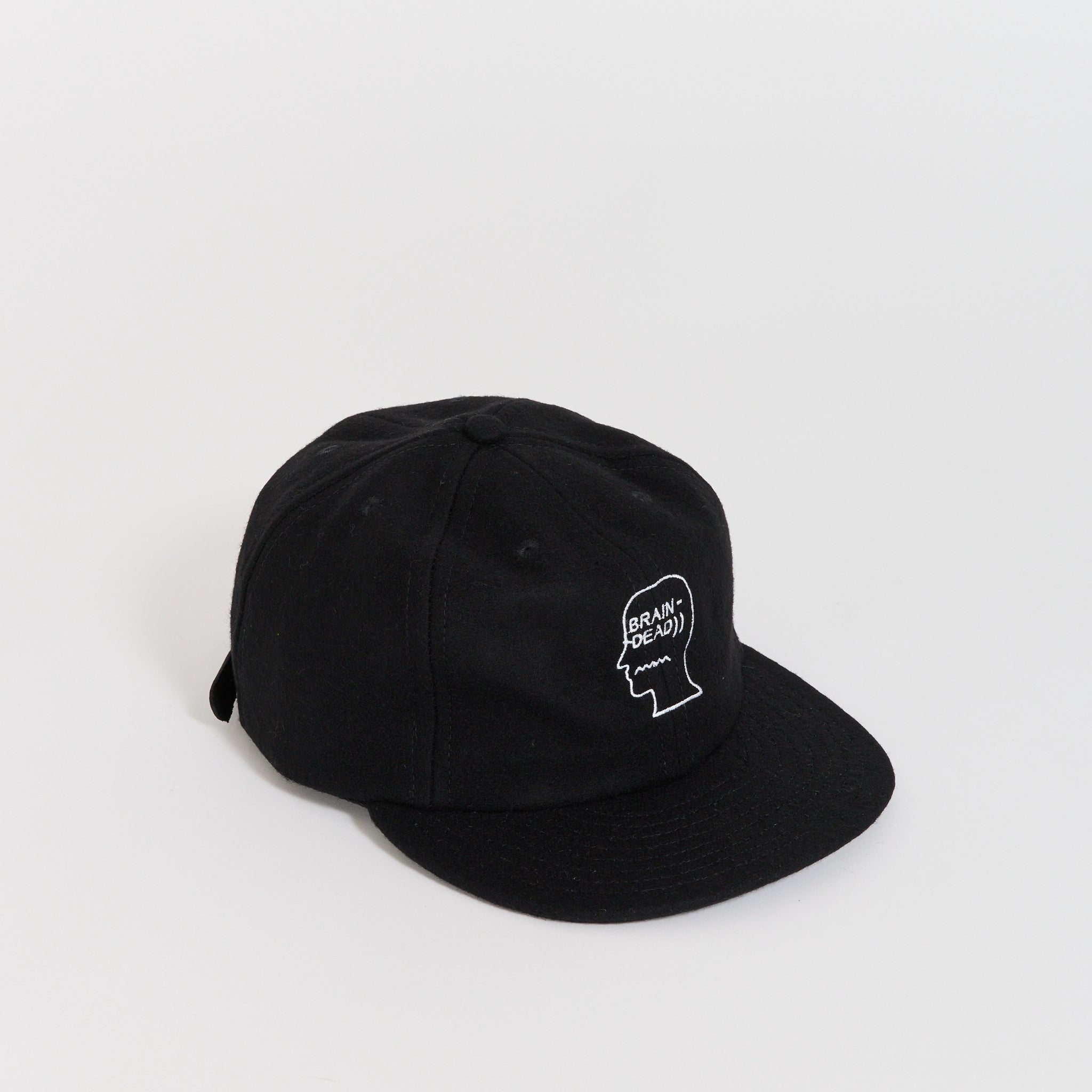 Flannel Logohead 6 Panel Hat Black