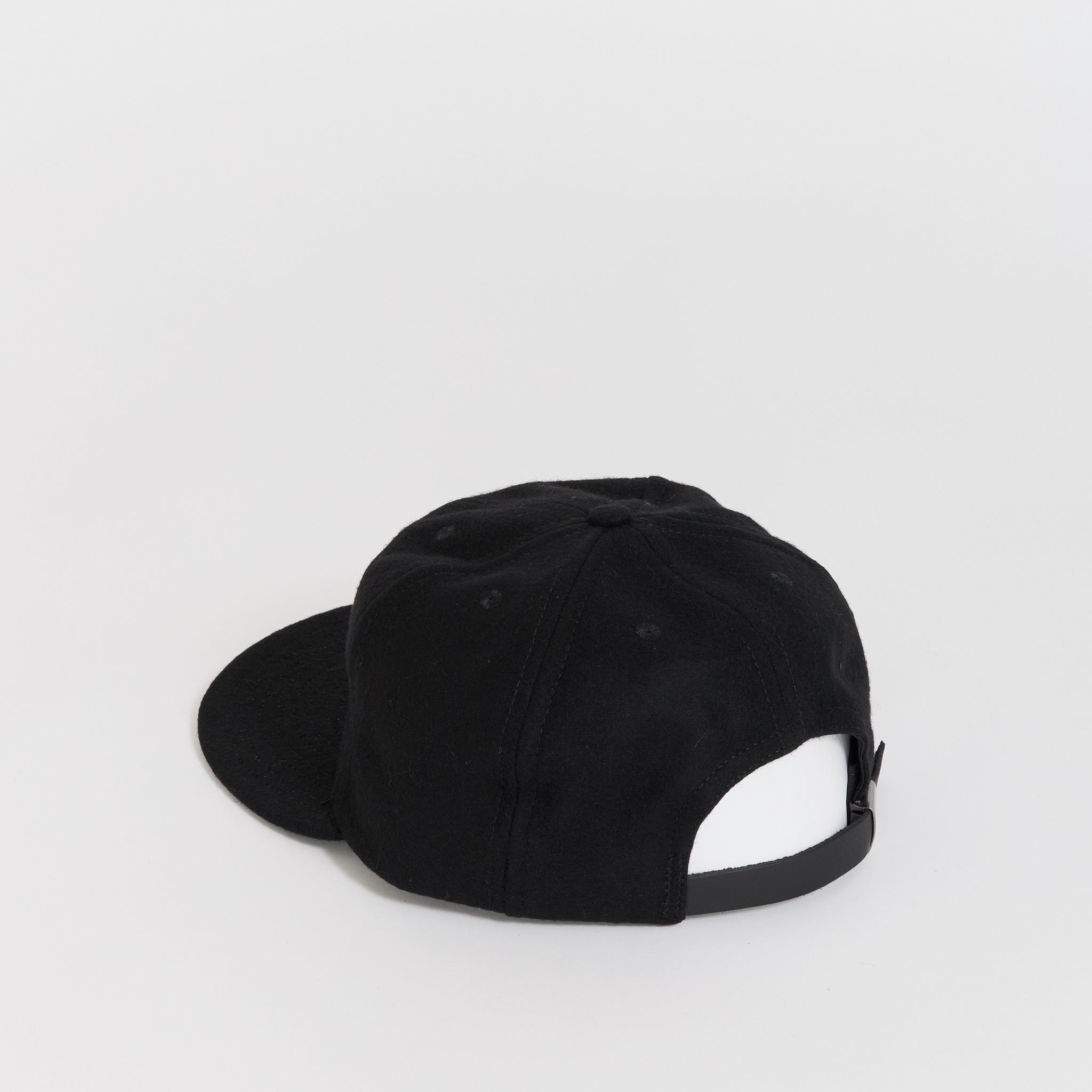 Flannel Logohead 6 Panel Hat Black