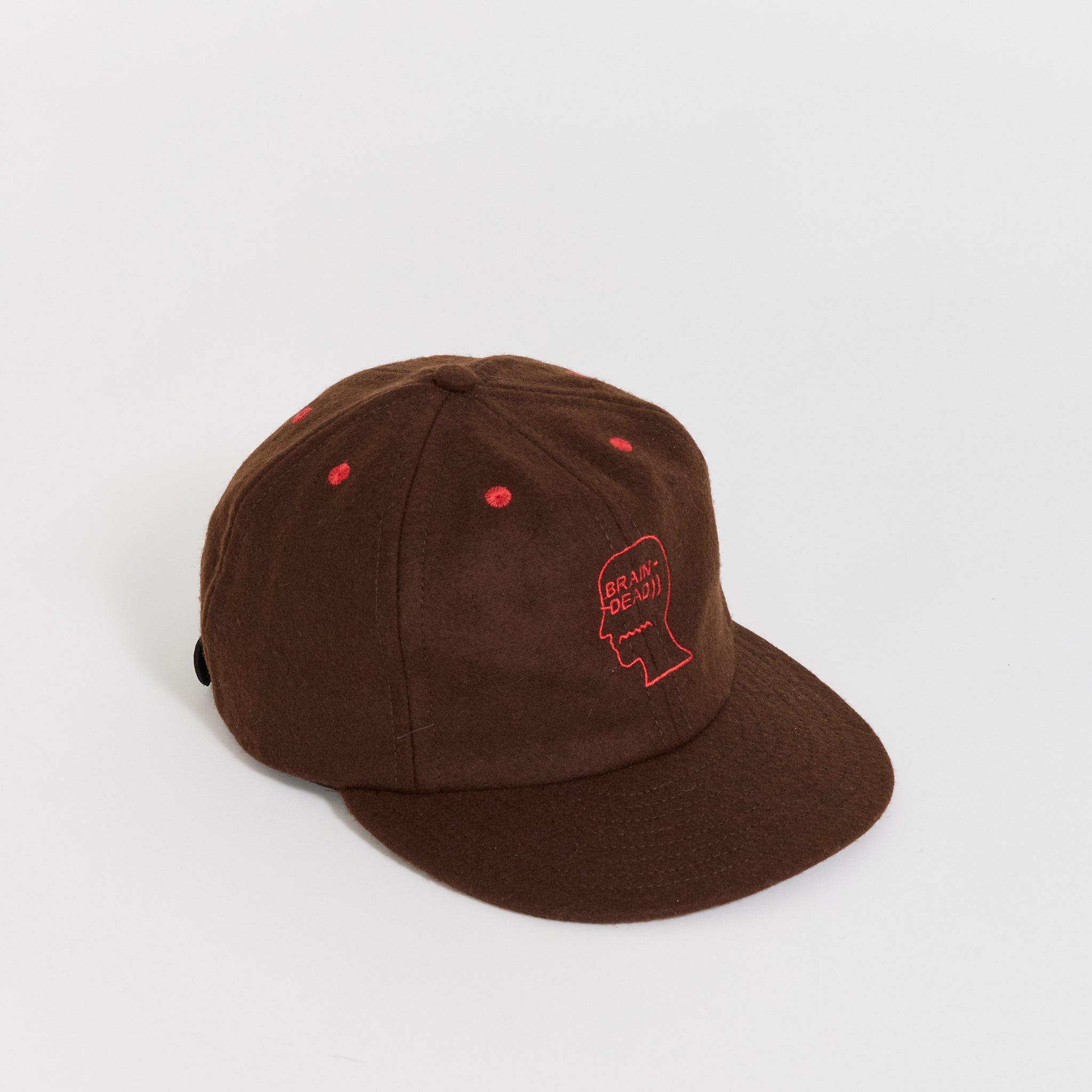Flannel Classic Logohead 6 Panel Hat Brown