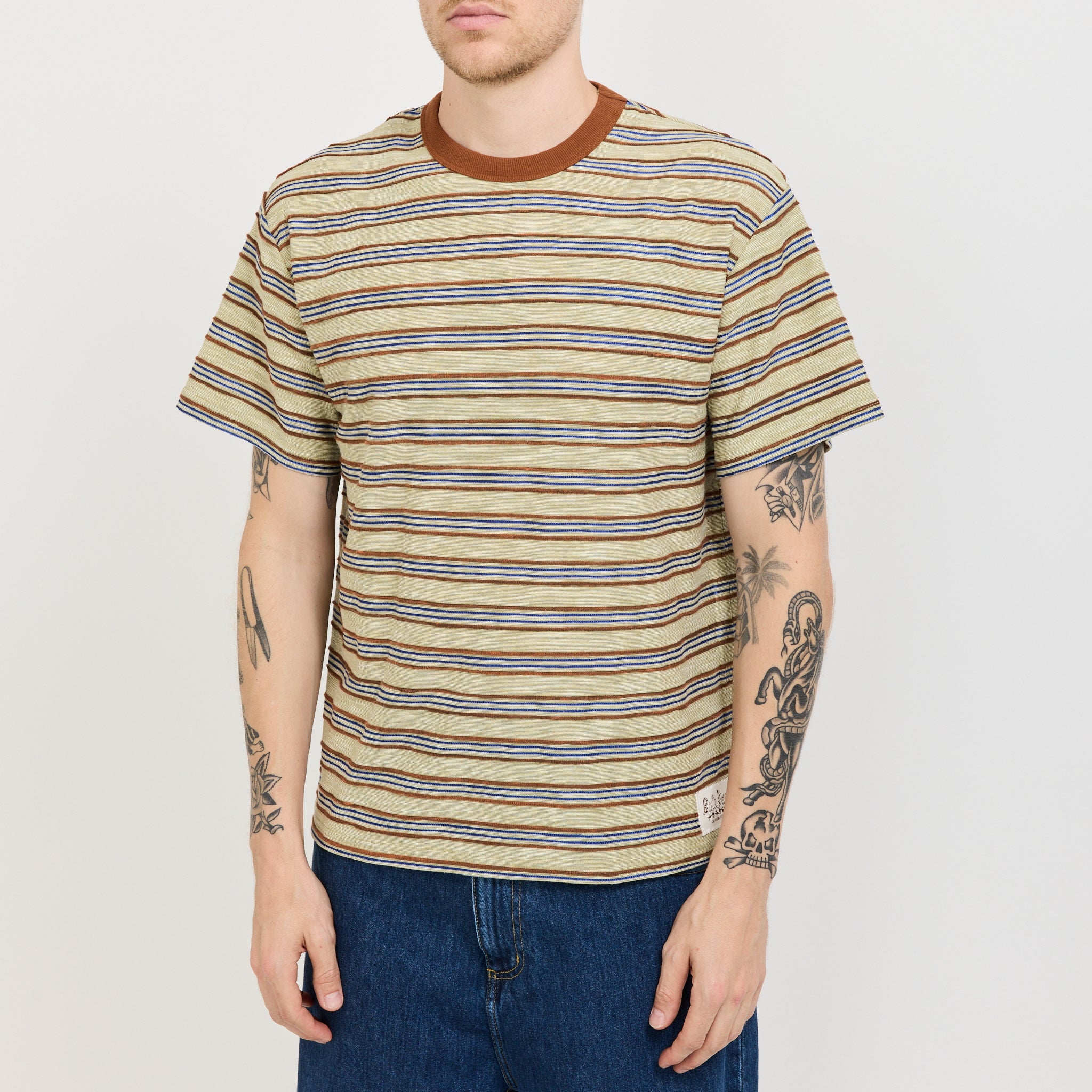 Pudu Stripe Short Sleeve Natural