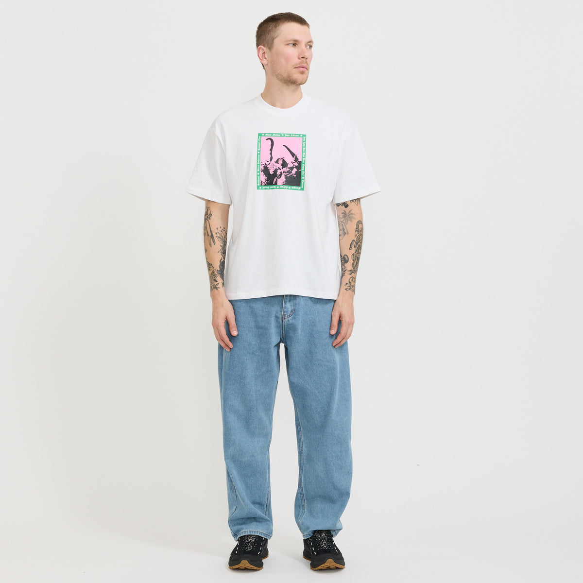 Butter Goods | Baggy Denim Jeans Washed Indigo | Maplestore