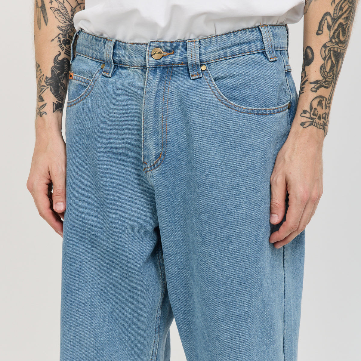 Butter Goods | Baggy Denim Jeans Washed Indigo | Maplestore