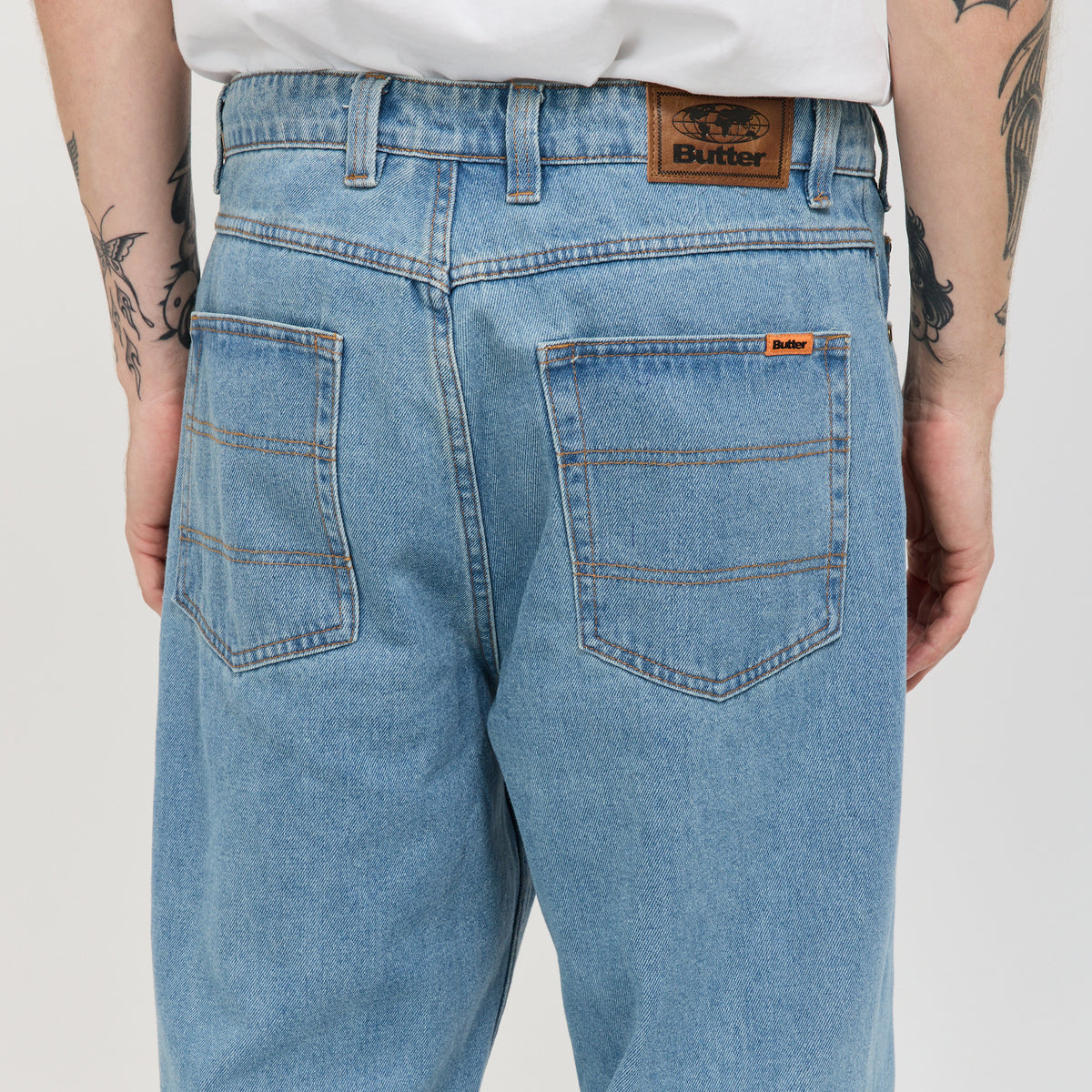Butter Goods | Baggy Denim Jeans Washed Indigo | Maplestore