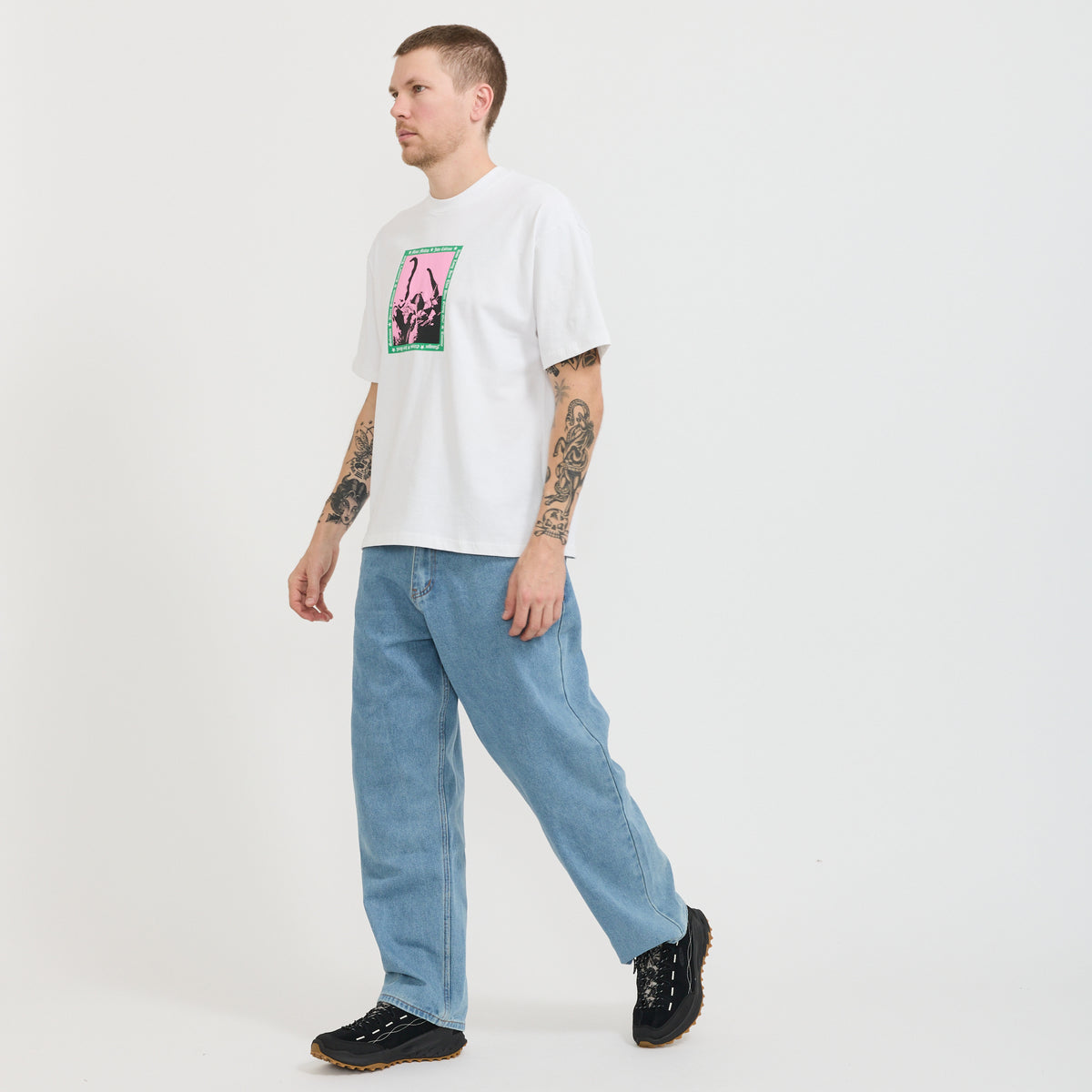 Butter Goods | Baggy Denim Jeans Washed Indigo | Maplestore