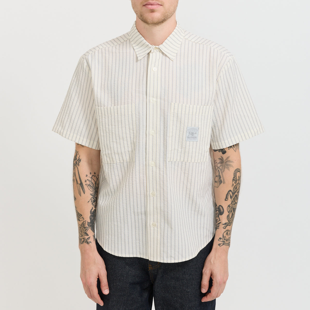 Butter Goods | Equipment S/S Shirt Ivory | Maplestore