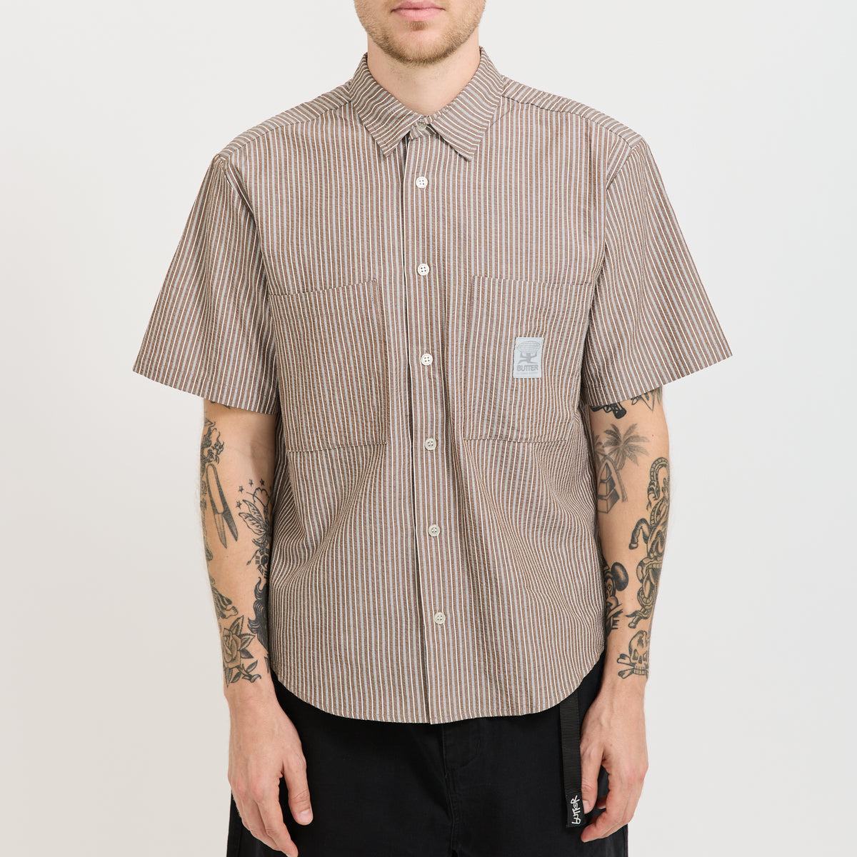 Butter Goods | Equipment S/S Shirt Brown | Maplestore