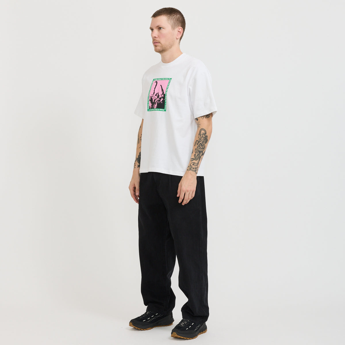Butter Goods | Pleated Trousers Washed Black | Maplestore