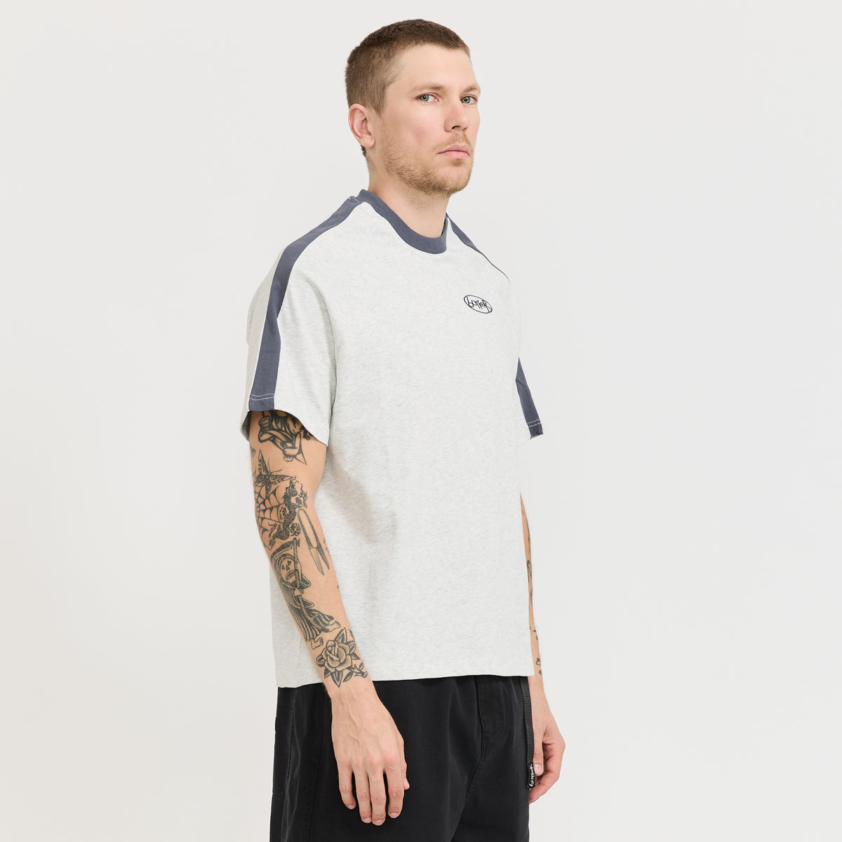 Butter Goods | Abseil Panel Tee Ash | Maplestore