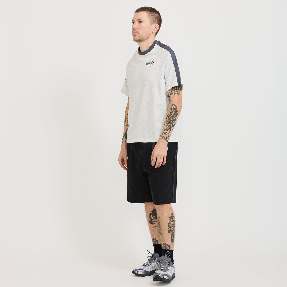 Butter Goods | Abseil Panel Tee Ash | Maplestore