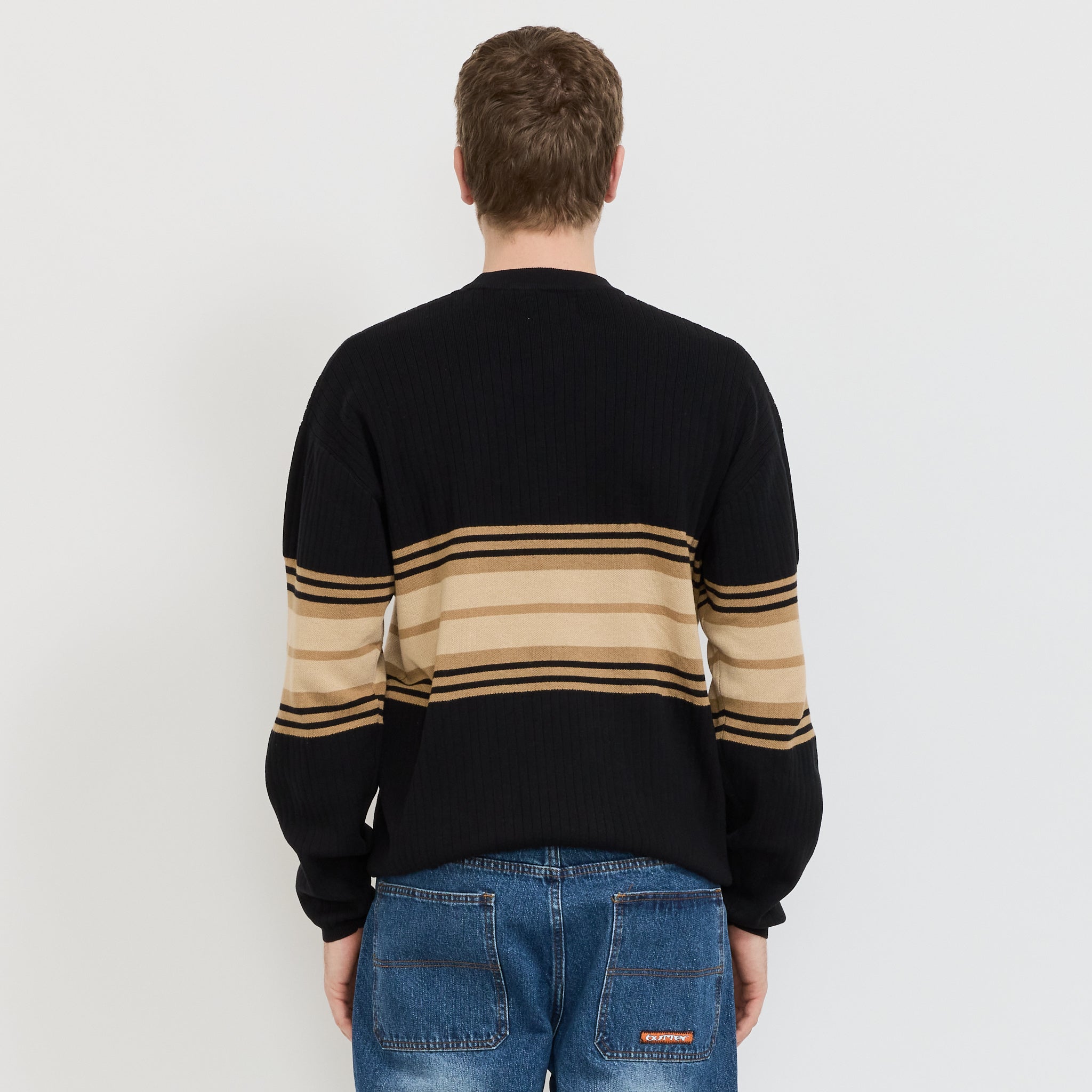 Butter Goods | Crest Knit Sweater Black | Maplestore