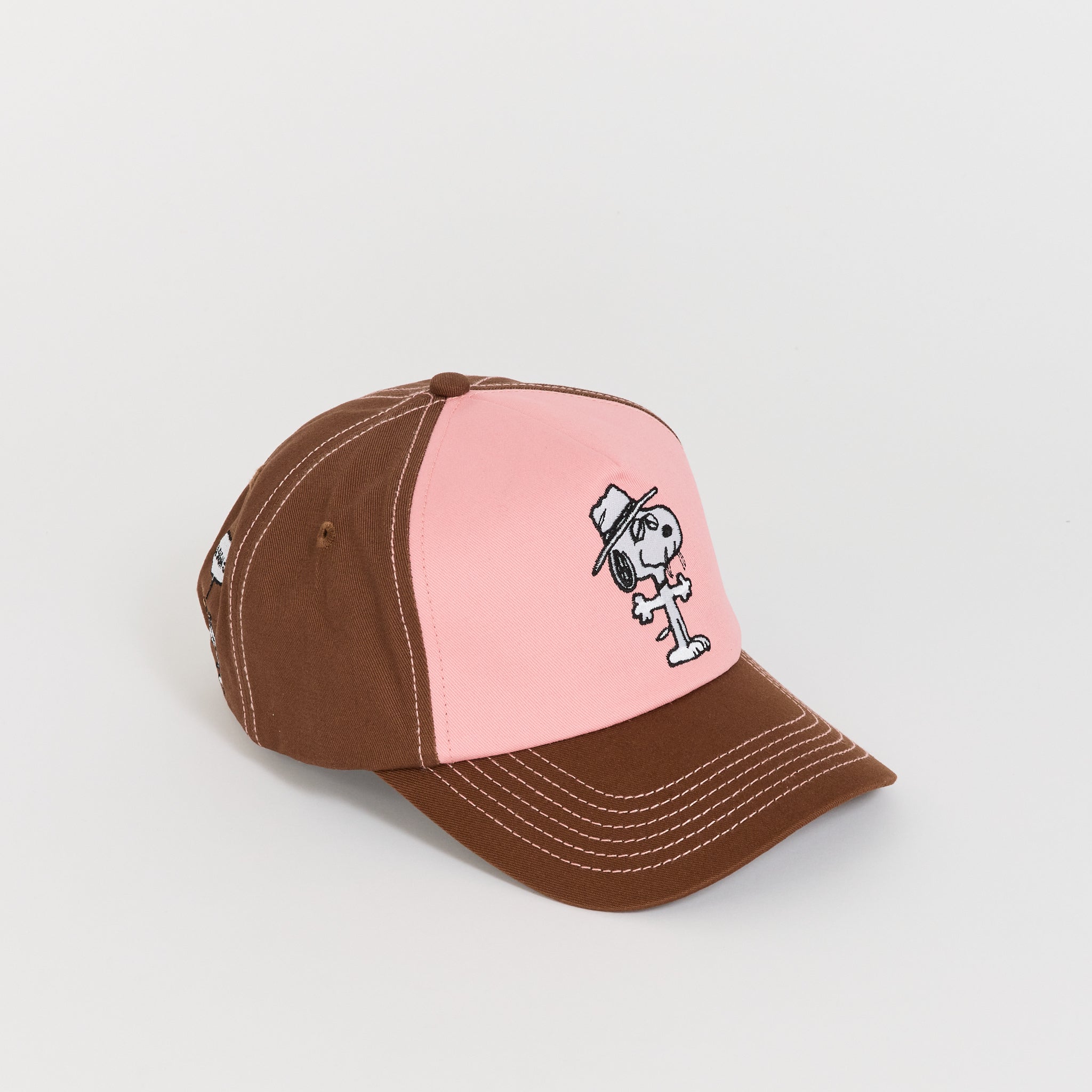 Spike 5 Panel Cap Brown/Light Pink