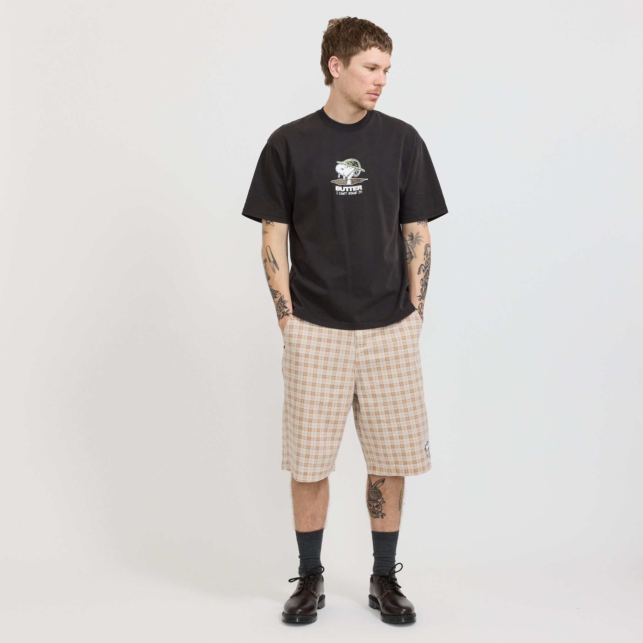 Butter Goods | Can't Stand It Tee Washed Black | Maplestore