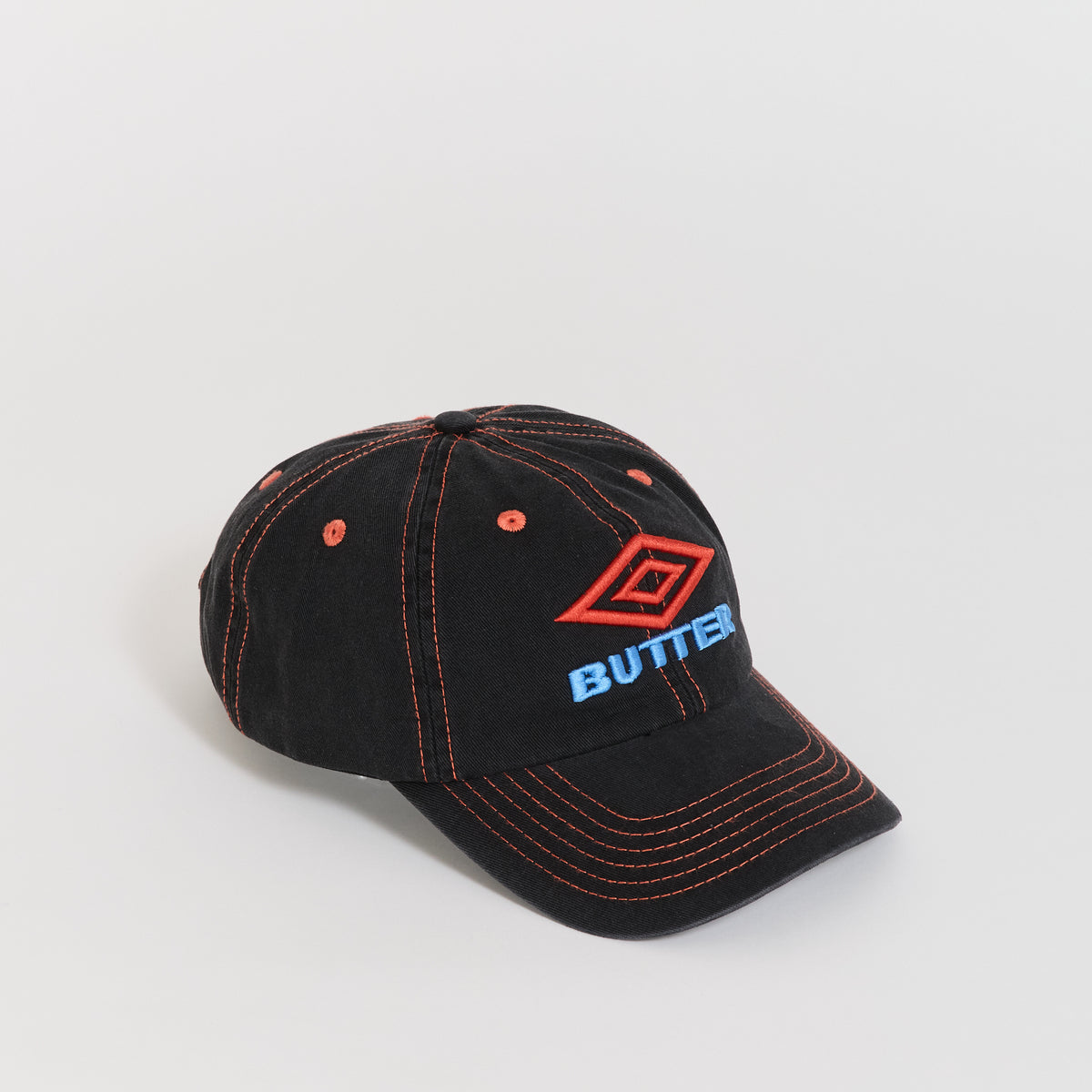 Butter Goods x Umbro 6 Panel Cap Washed Black