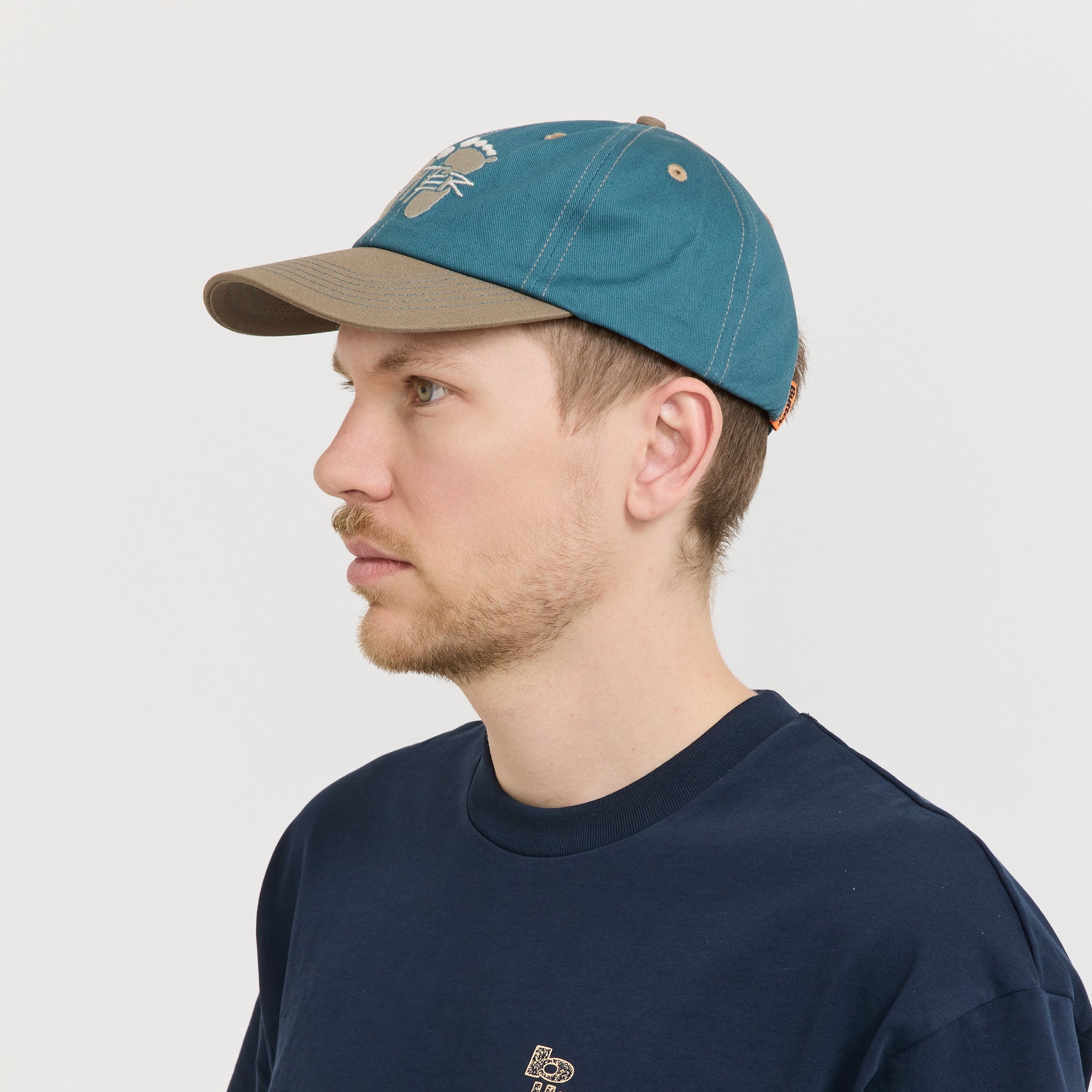 Footprints 6 Panel Cap Teal