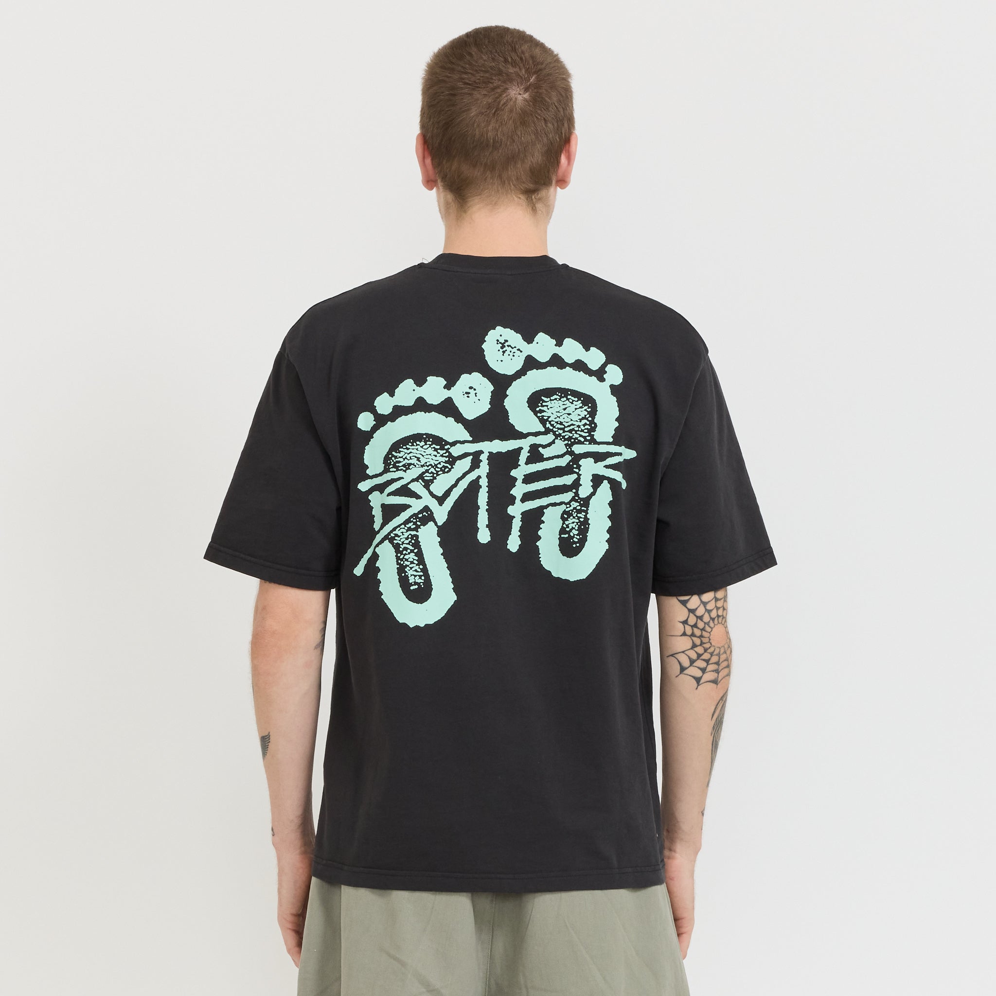 Footprints Tee Black