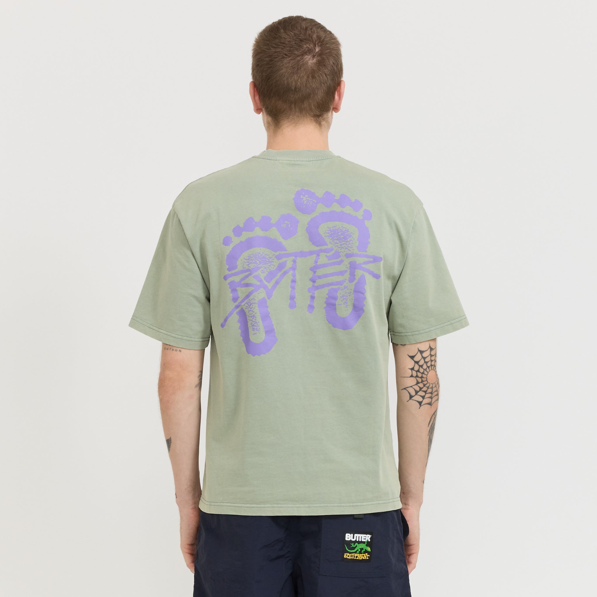 Footprints Tee Dull Mint