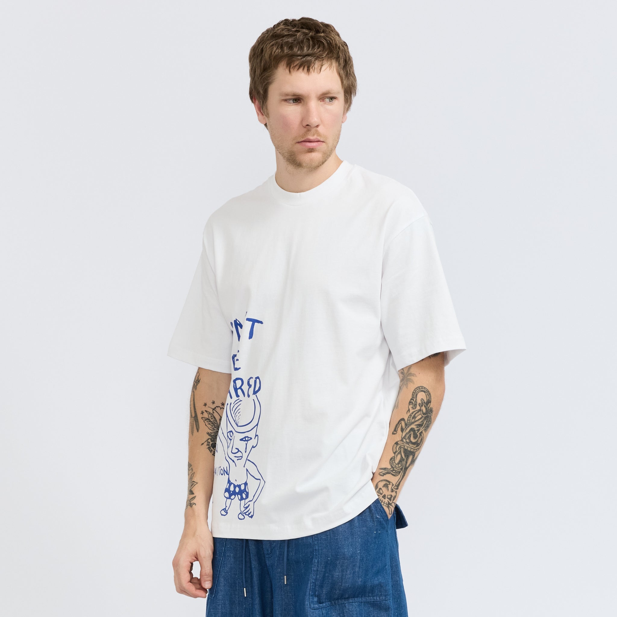 Butter Goods | Don't Be Scared Tee White | Maplestore