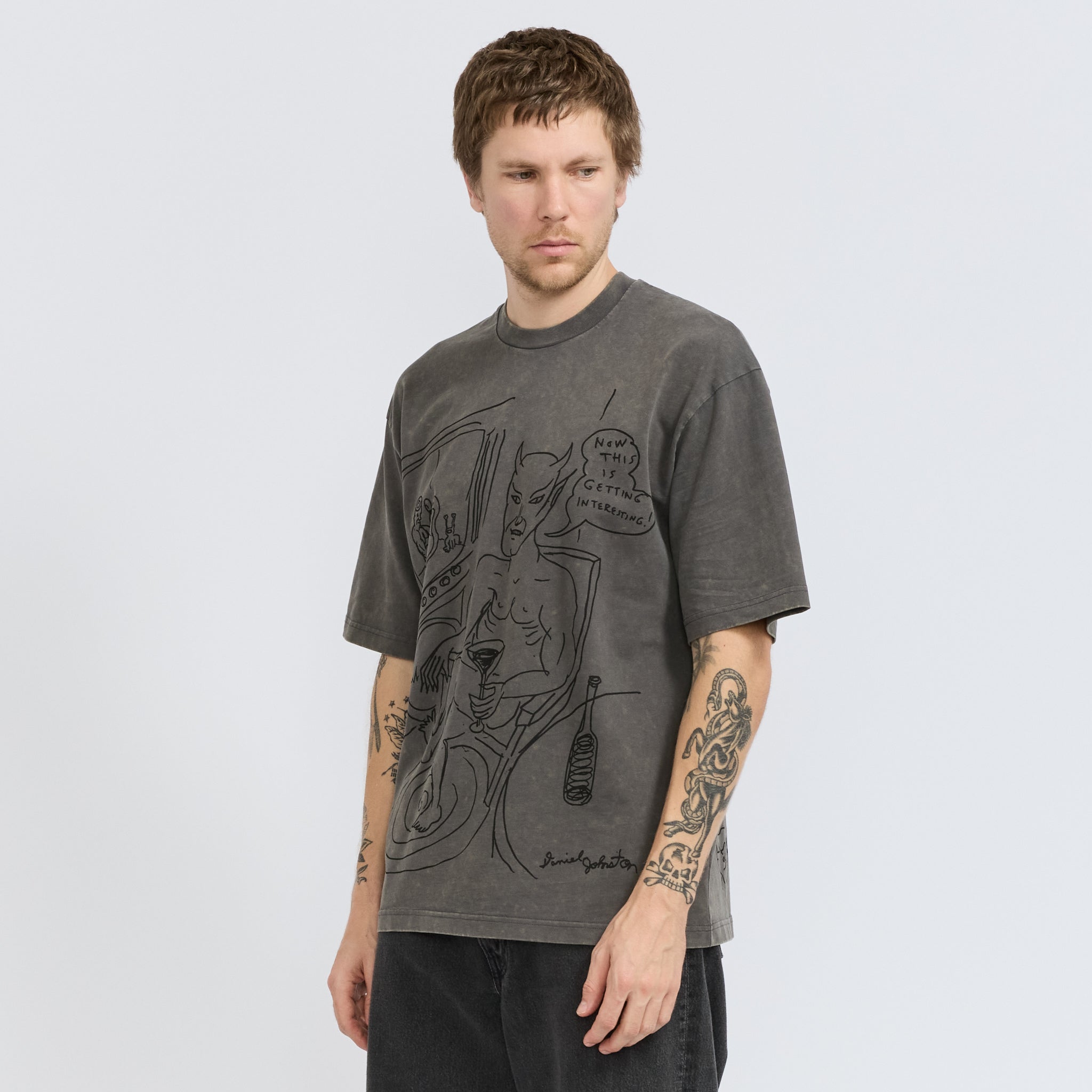 Butter Goods | Satan Tee Black Acid Wash | Maplestore