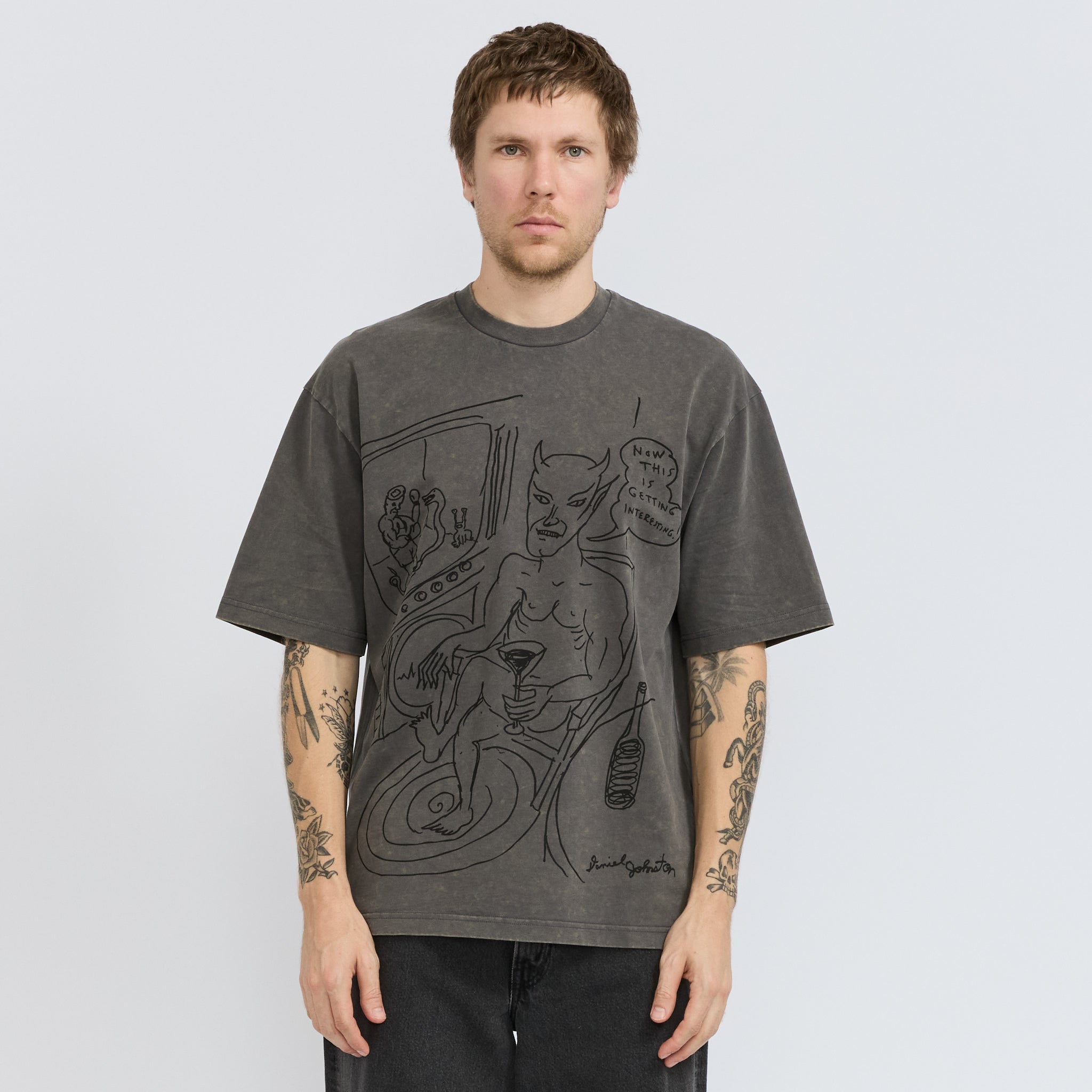 Butter Goods | Satan Tee Black Acid Wash | Maplestore
