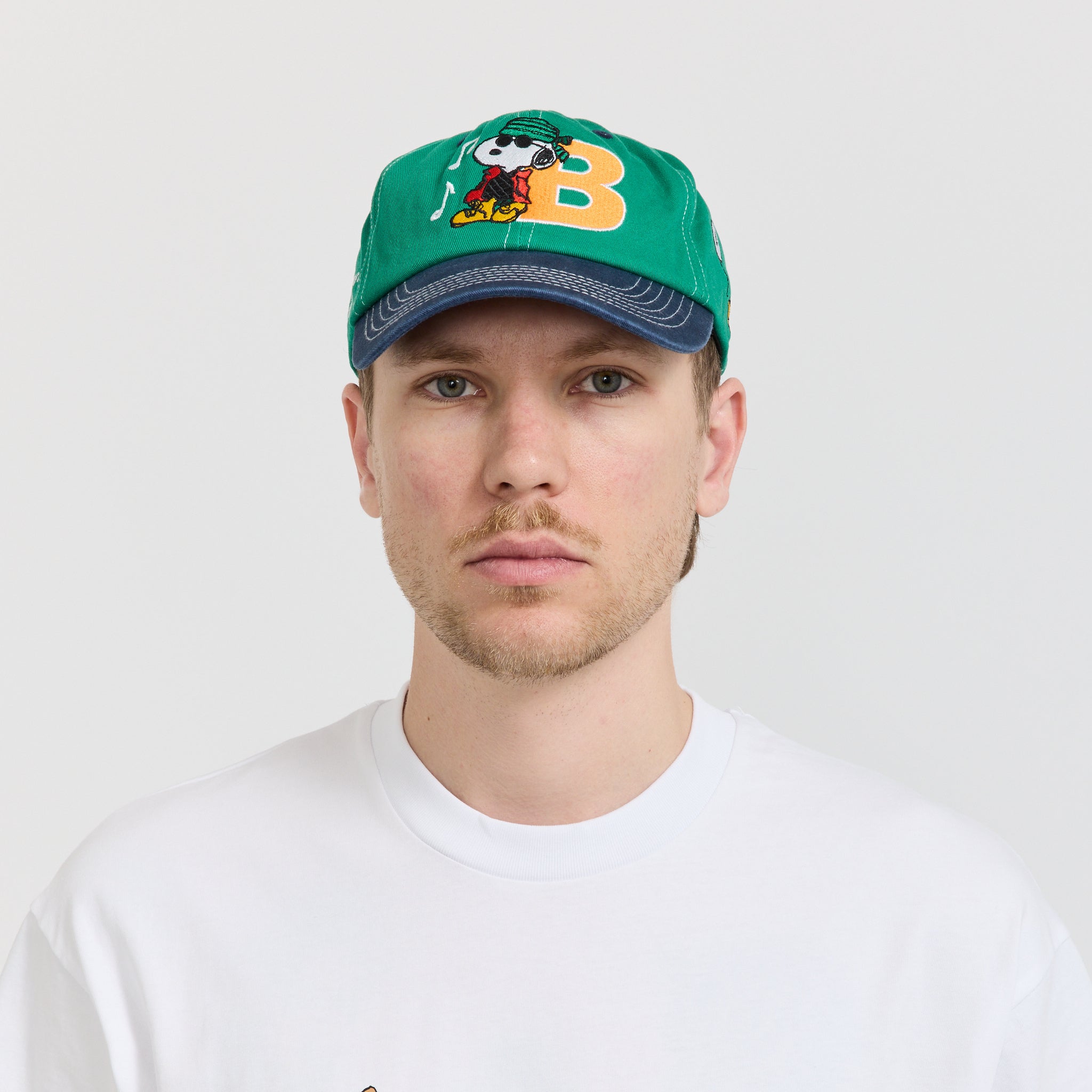 Butter Goods | Music Snapback Cap Washed Kelly Green/Navy | Maplestore