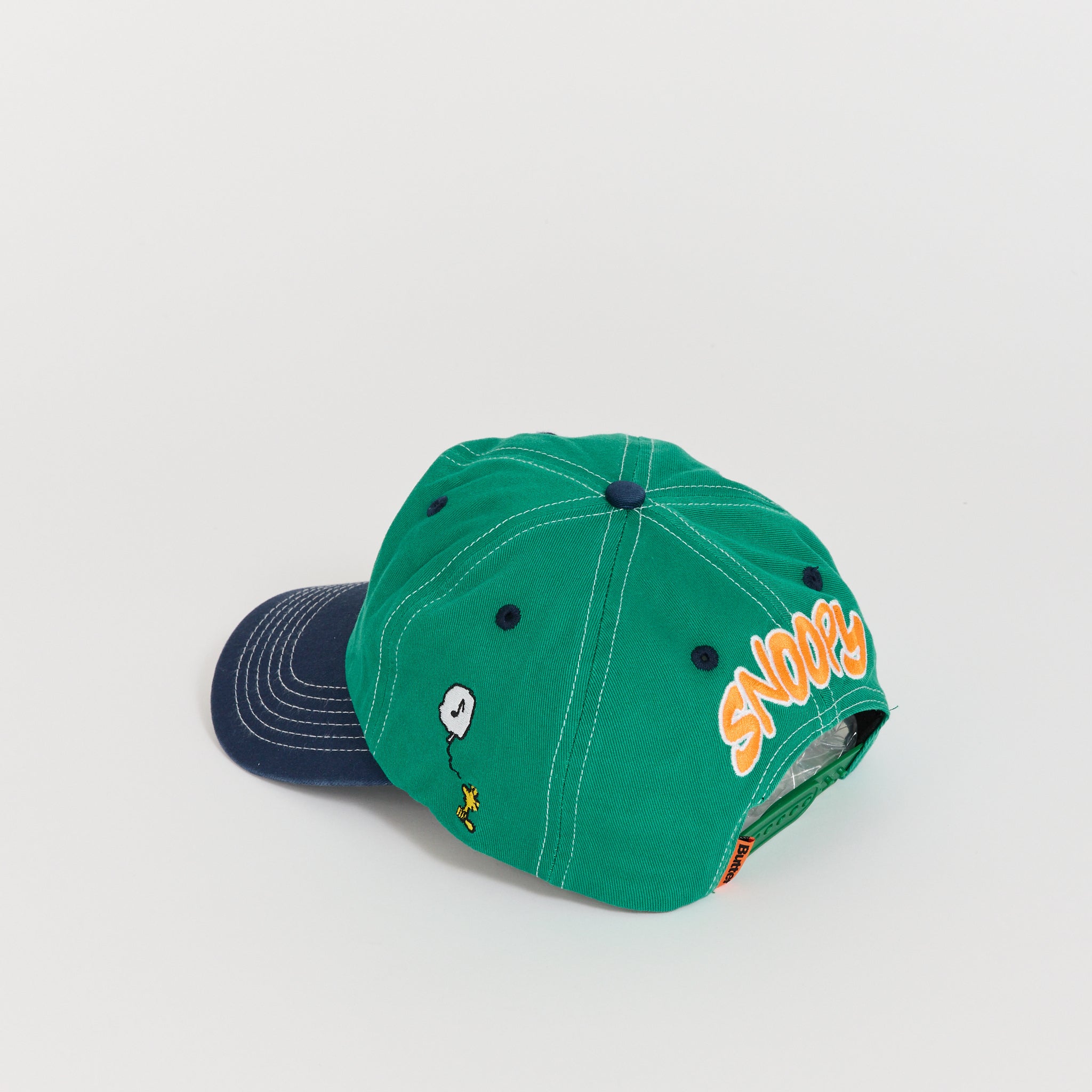 Music Snapback Cap Washed Kelly Green/Navy