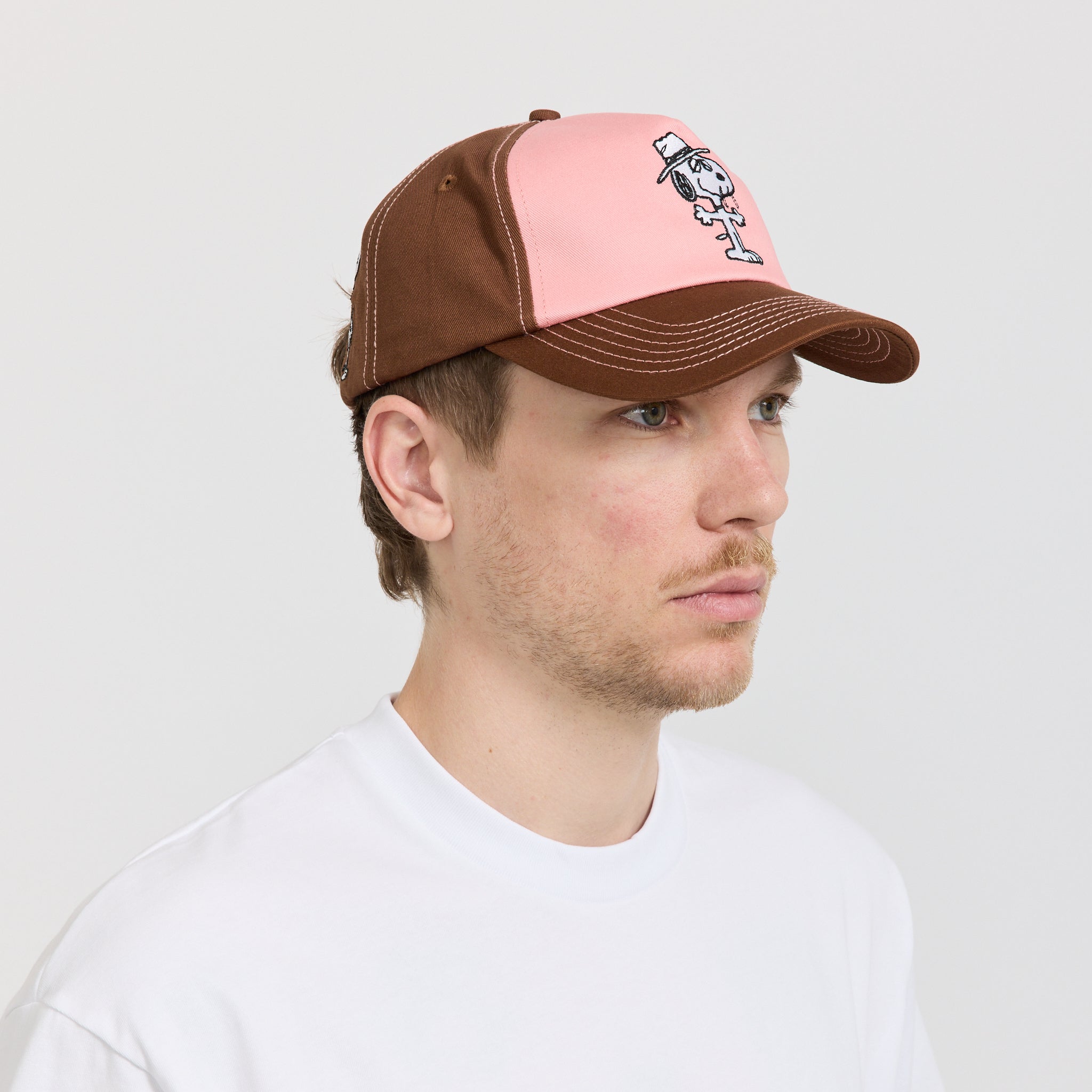 Butter Goods | Spike 5 Panel Cap Brown/Light Pink | Maplestore