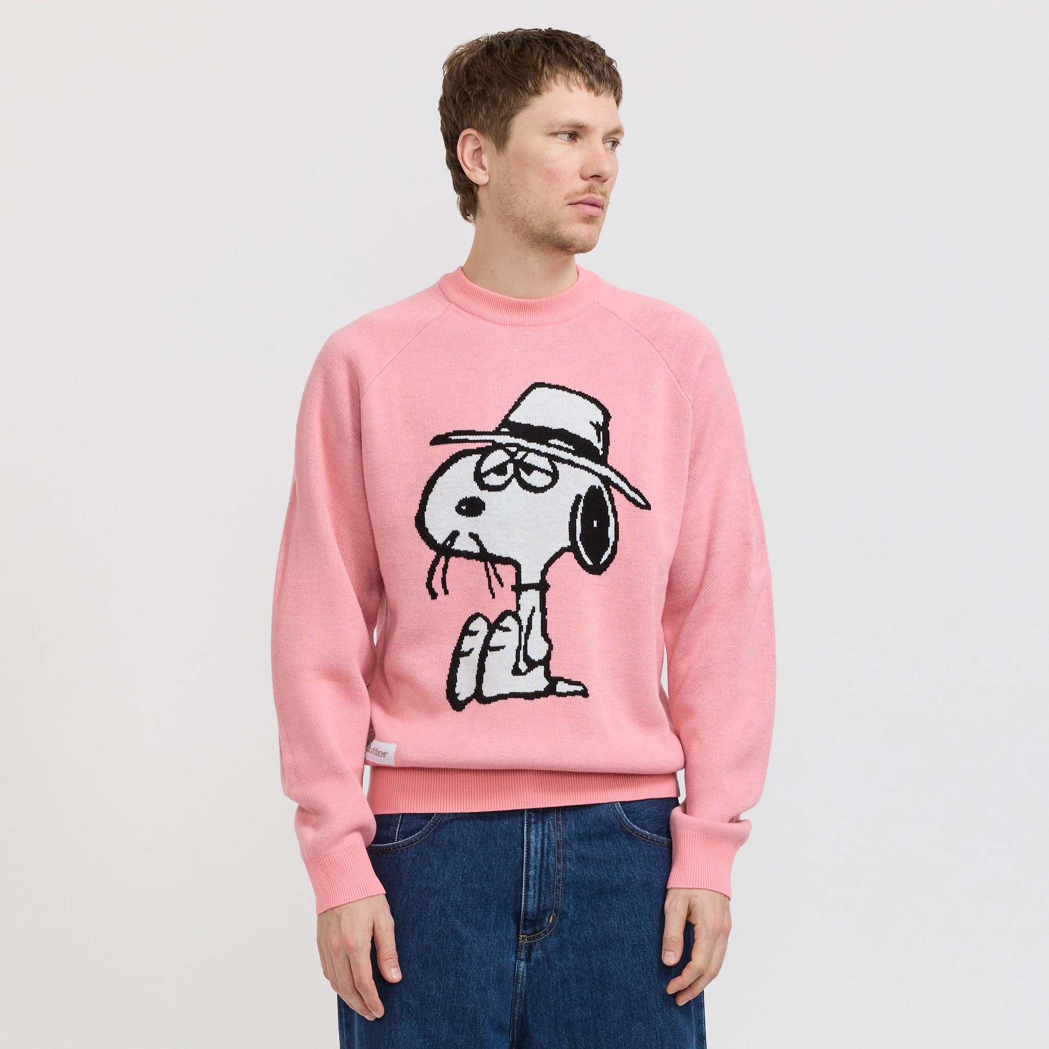 Butter Goods | Spike Knit Sweater Light Pink | Maplestore