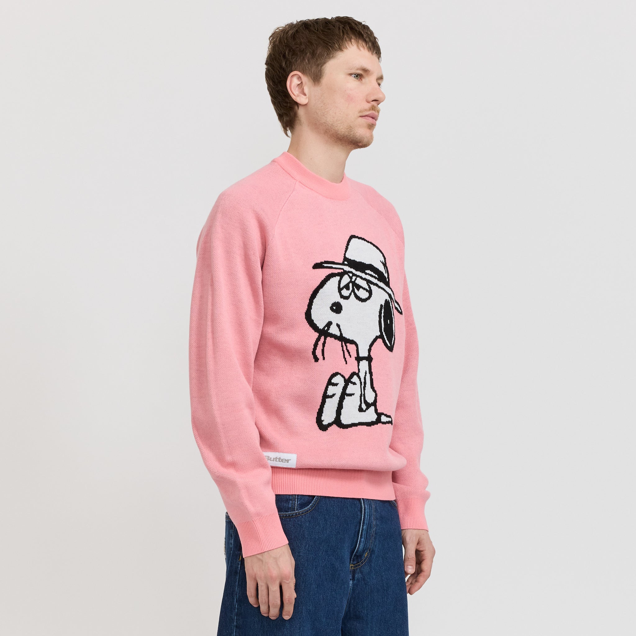 Butter Goods | Spike Knit Sweater Light Pink | Maplestore