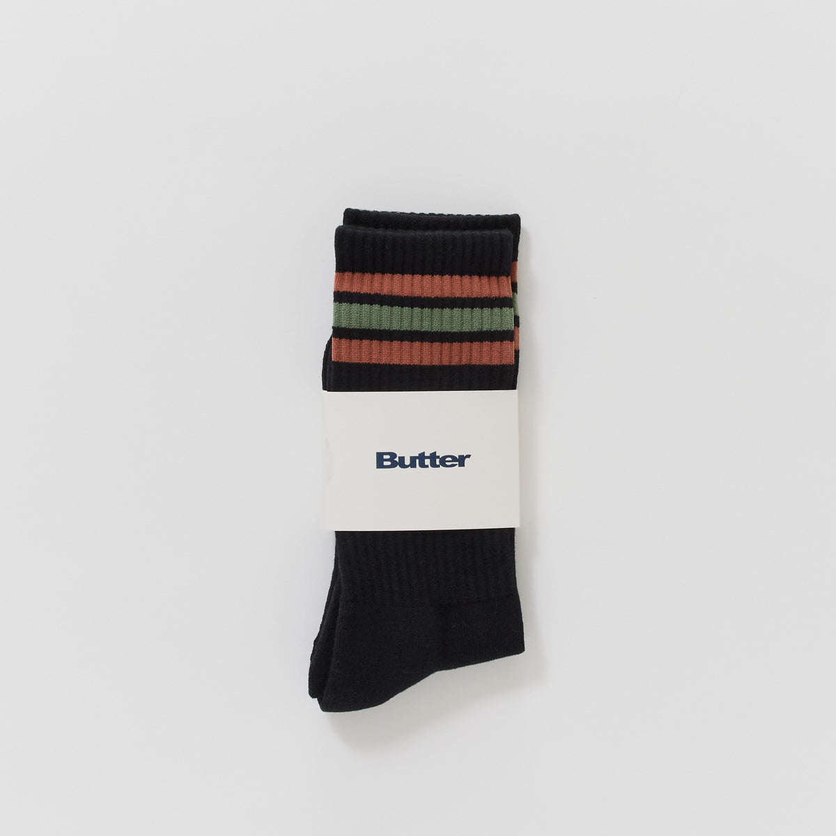 Butter Goods | Stripe Socks Black | Maplestore