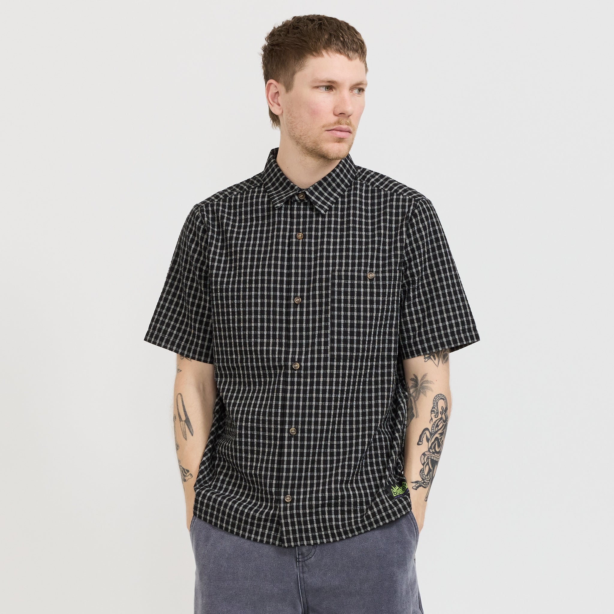 Butter Goods | Trail S/S Shirt Black | Maplestore