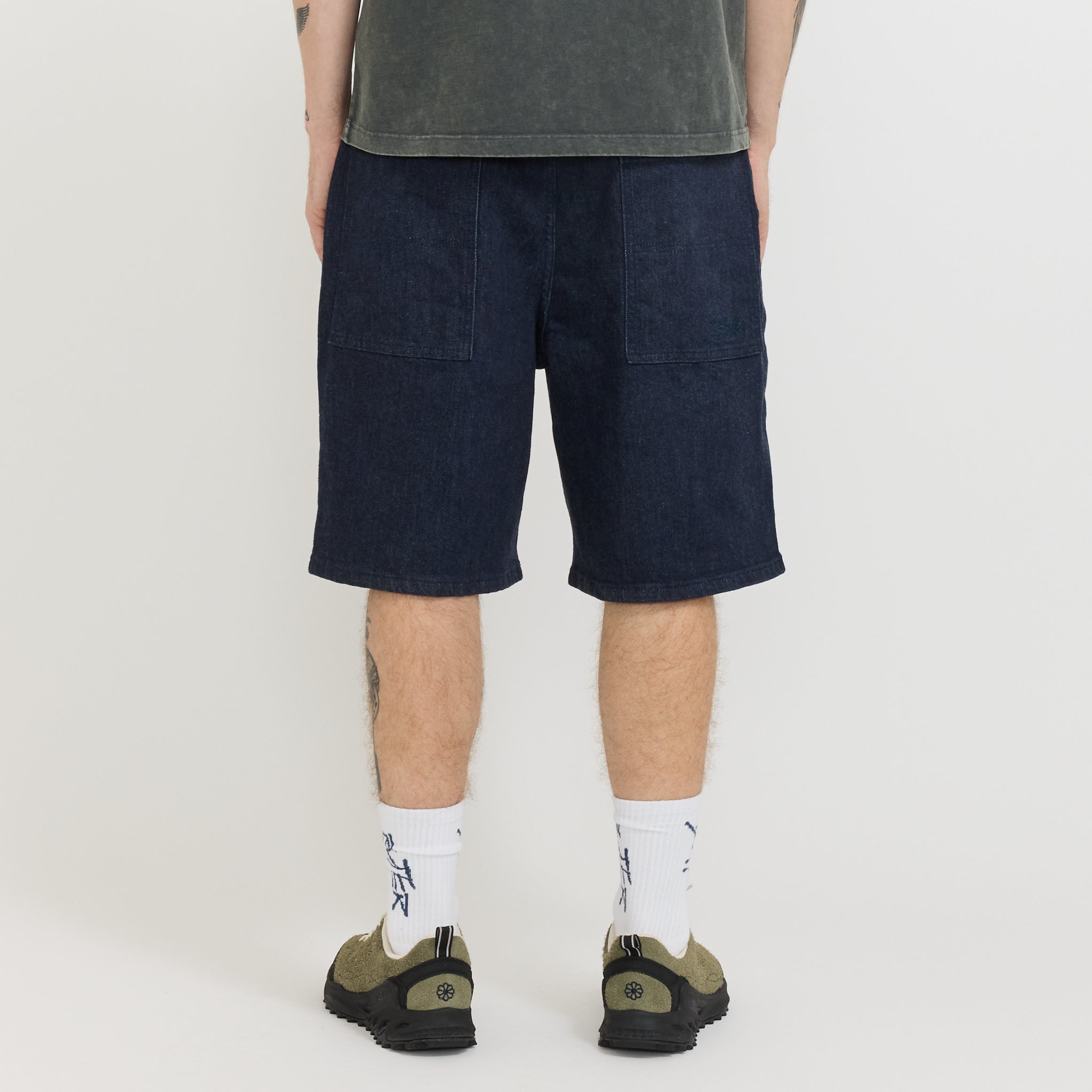 Trim Denim Shorts Rinsed Indigo