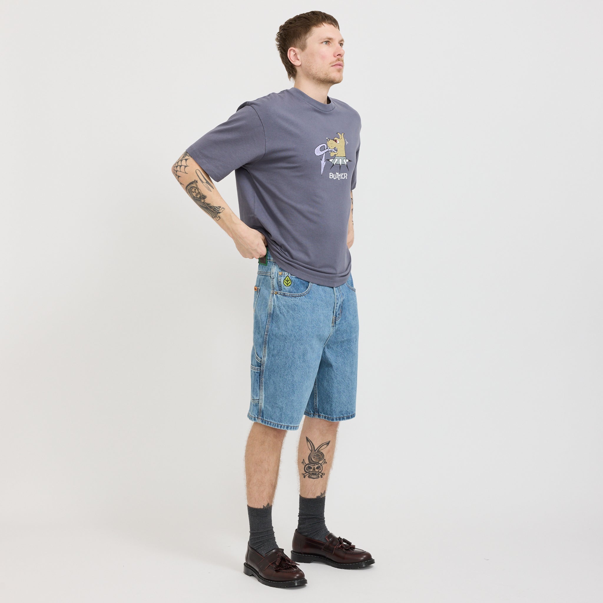 Butter Goods | Weathergear Denim Shorts Streaky Indigo | Maplestore