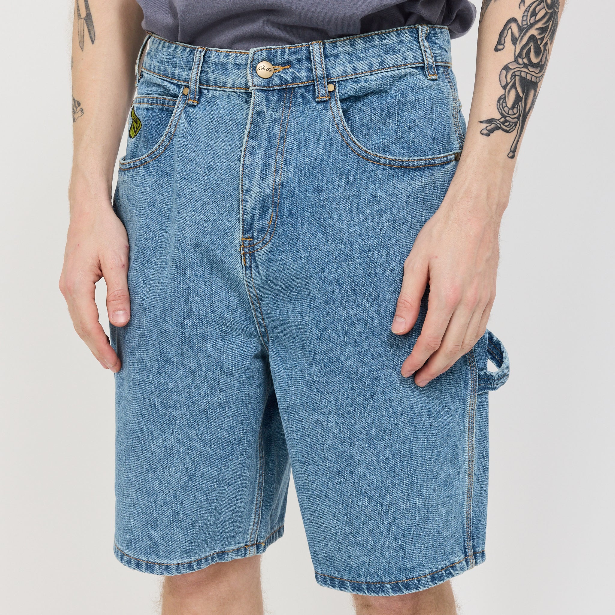 Butter Goods | Weathergear Denim Shorts Streaky Indigo | Maplestore