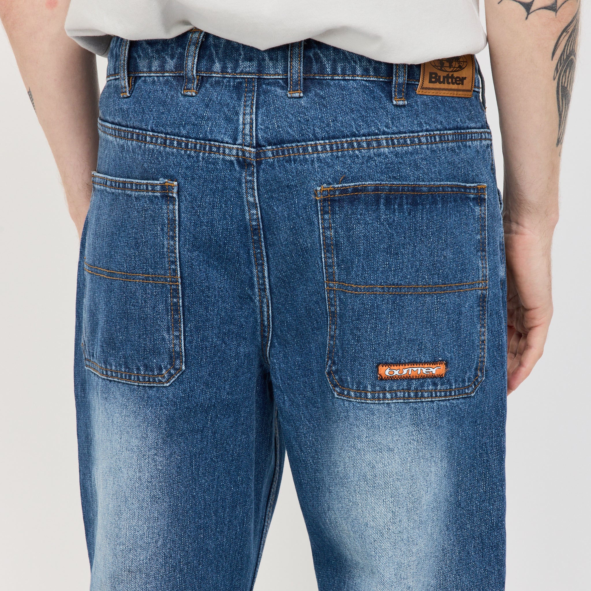 Butter Goods | Witness Denim Jeans Mid Indigo Slub | Maplestore