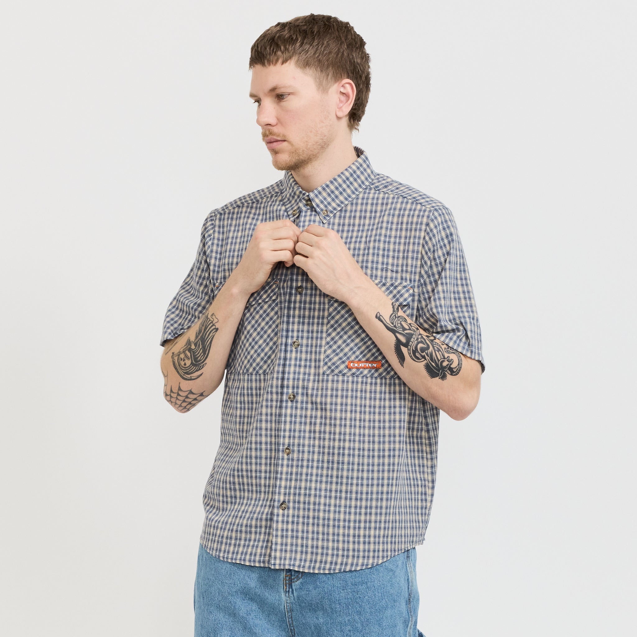 Butter Goods | Witness S/S Shirt Navy | Maplestore
