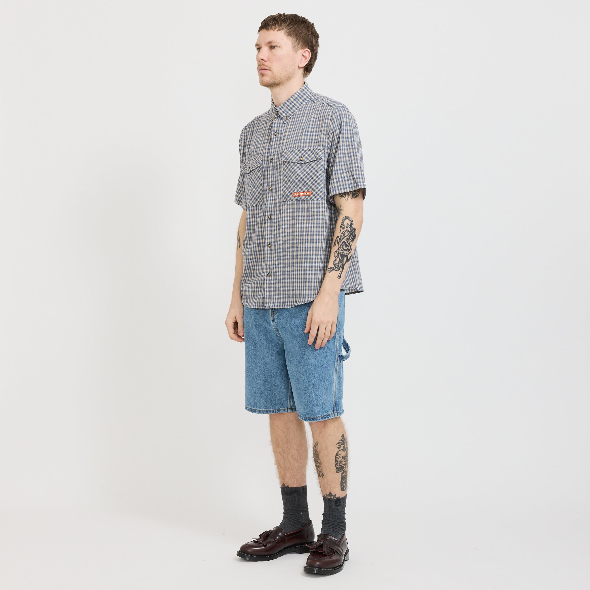Butter Goods | Witness S/S Shirt Navy | Maplestore