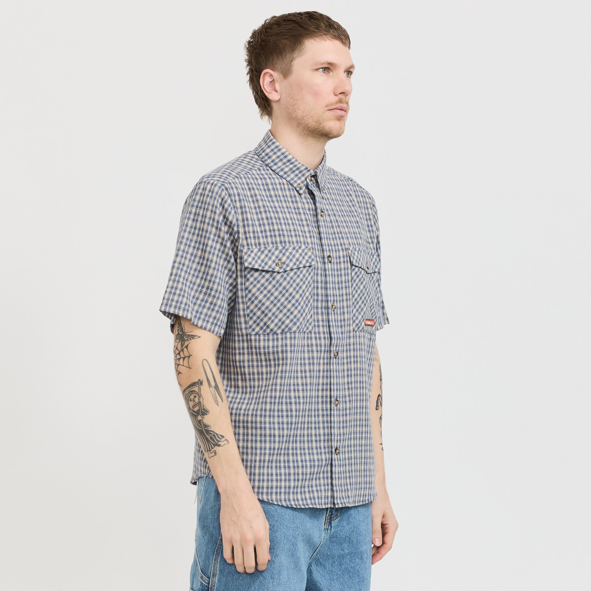 Butter Goods | Witness S/S Shirt Navy | Maplestore