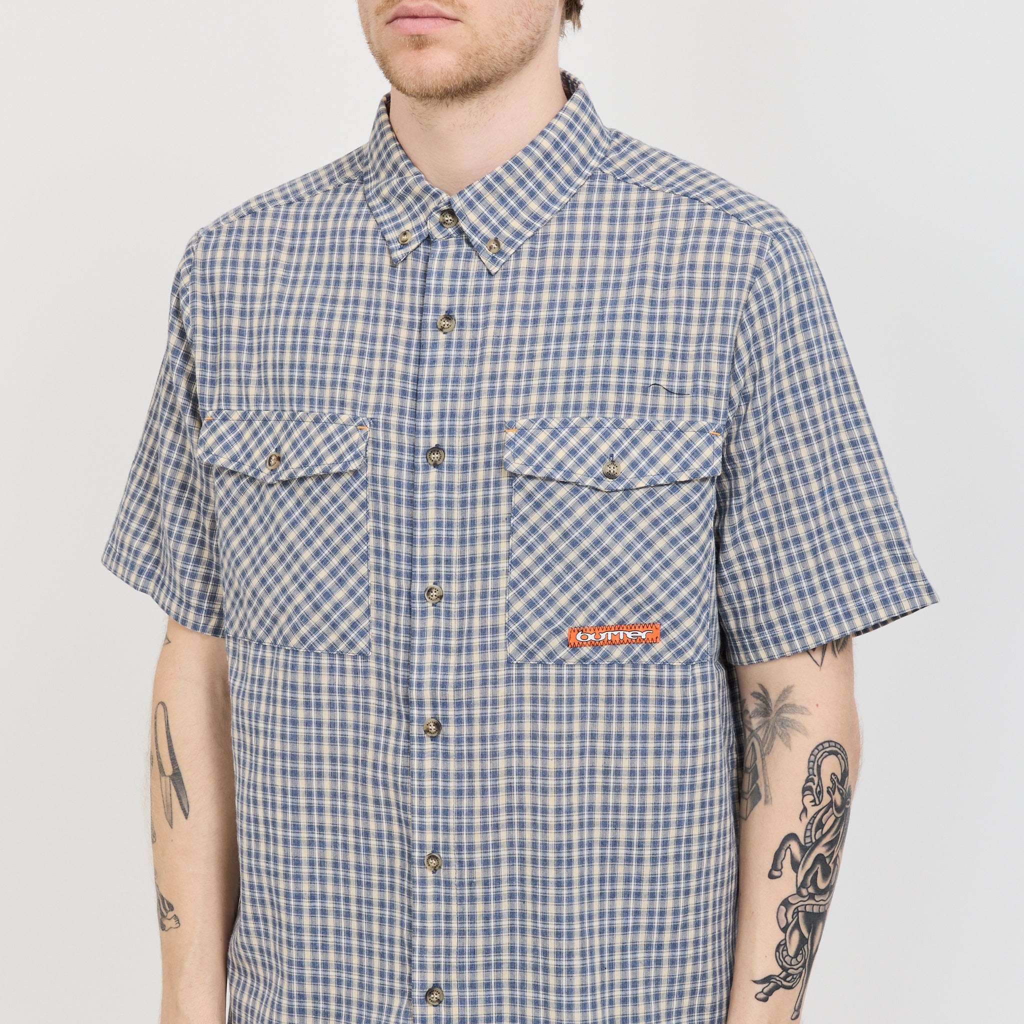 Butter Goods | Witness S/S Shirt Navy | Maplestore